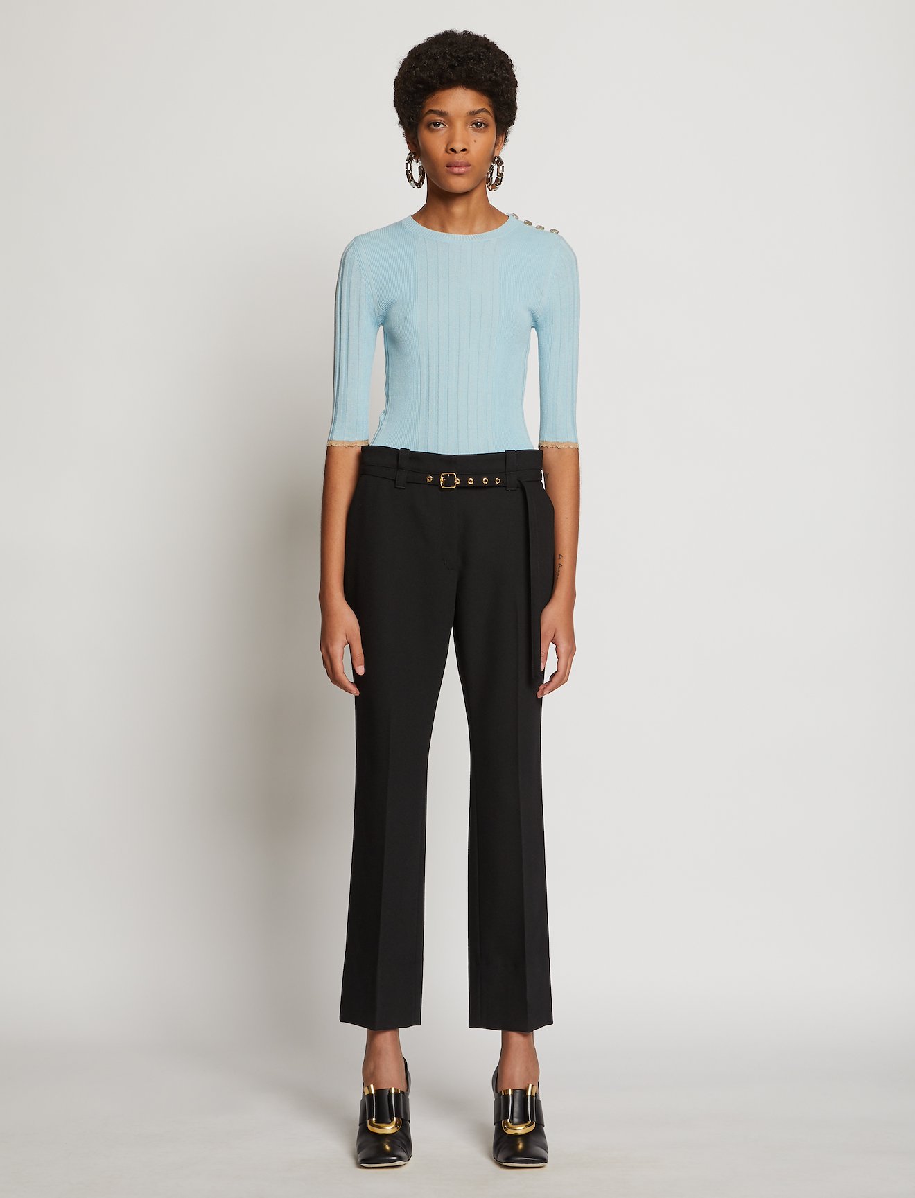 Silk Cashmere Knit Top #1