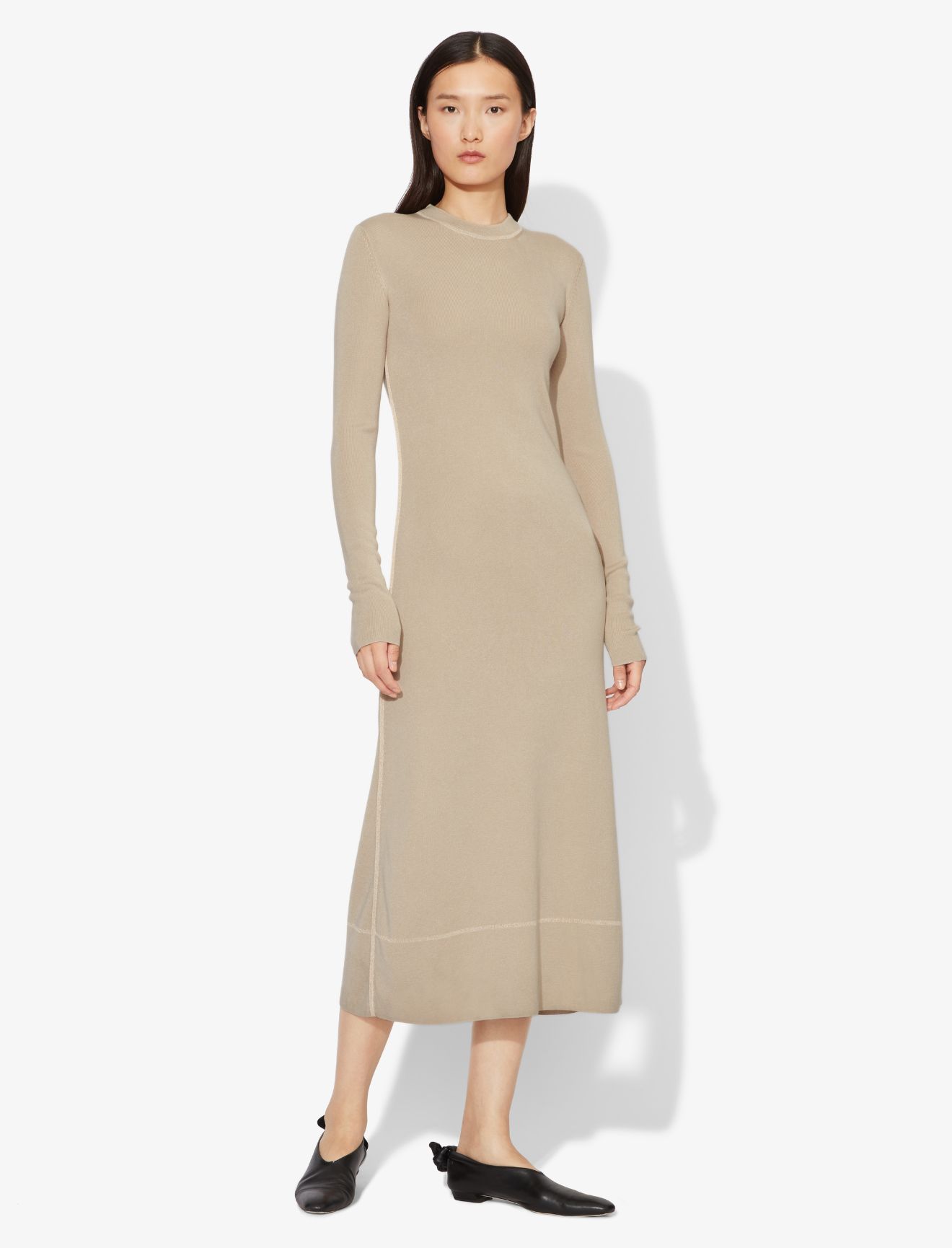 donna morgan cap sleeve crepe sheath dress