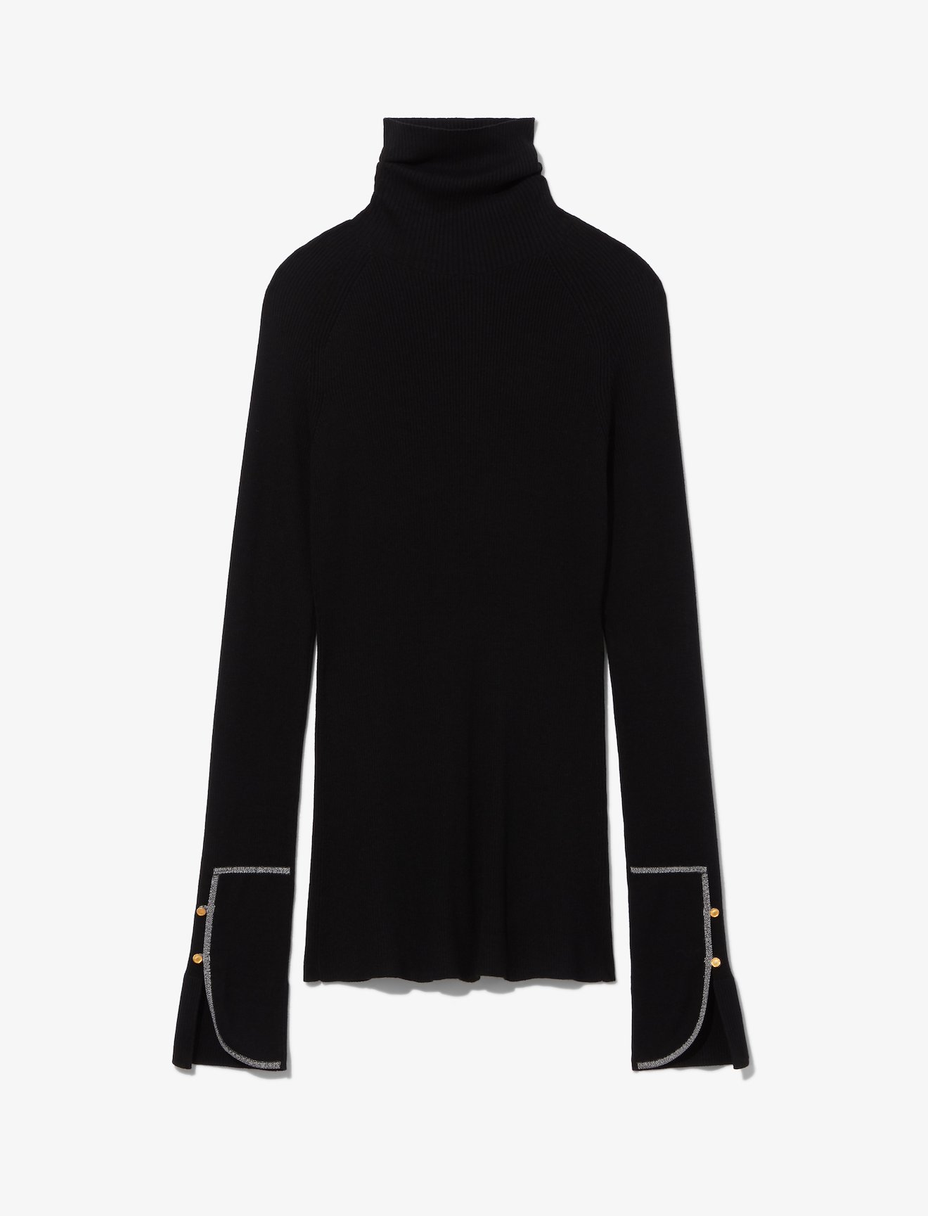 Silk Cashmere Long Sleeve Knit Turtleneck #4