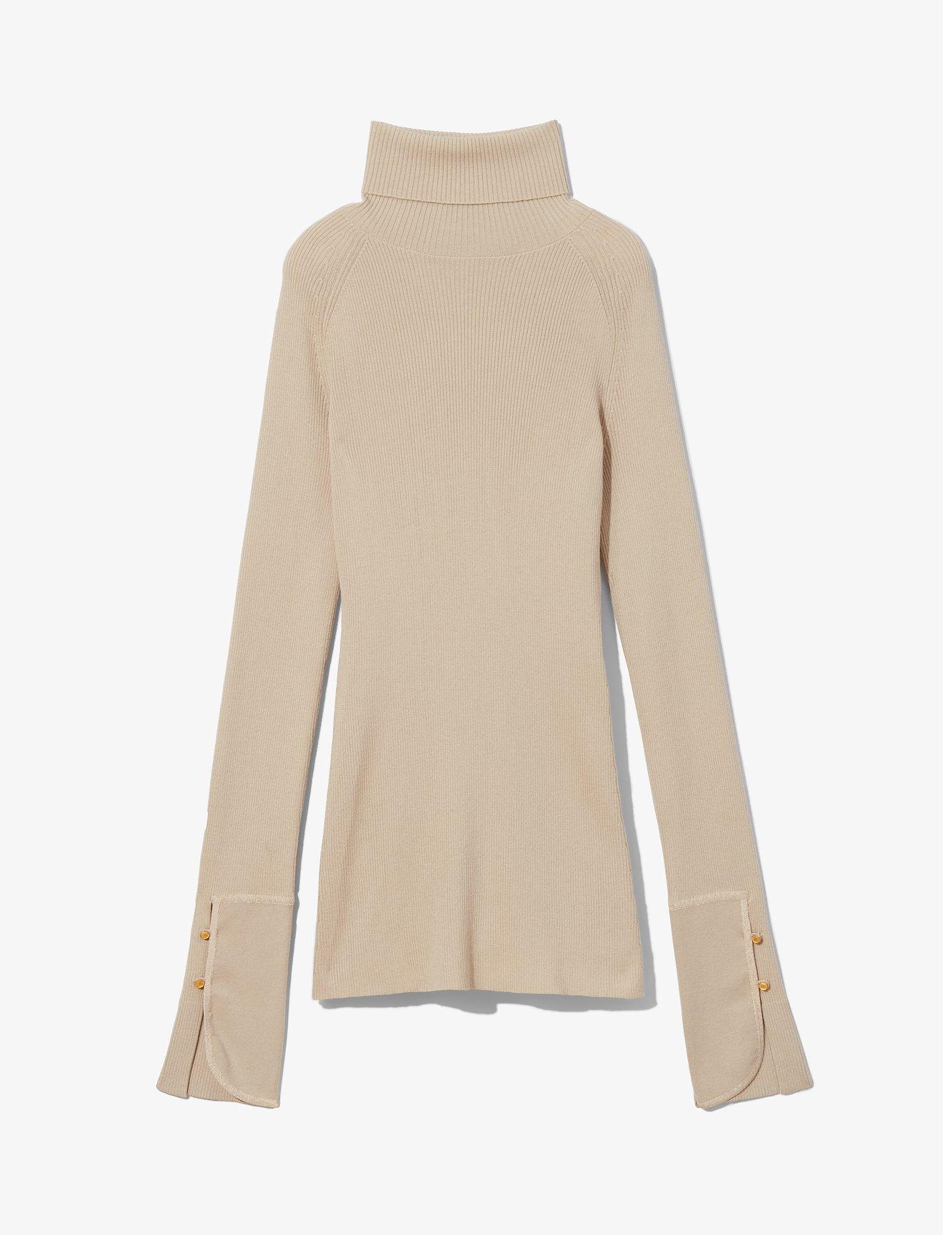 Silk Cashmere Long Sleeve Knit Turtleneck #4