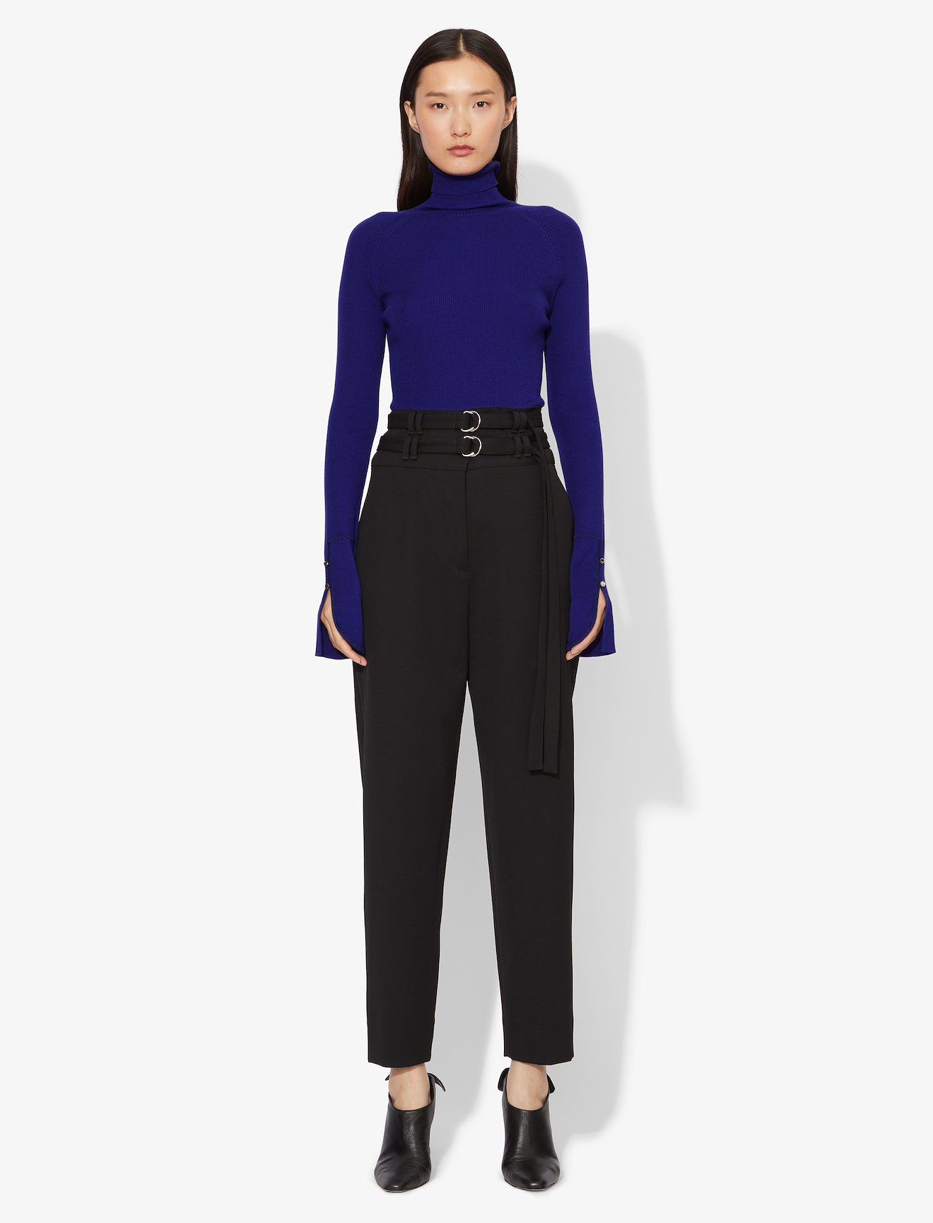Silk Cashmere Long Sleeve Knit Turtleneck #1