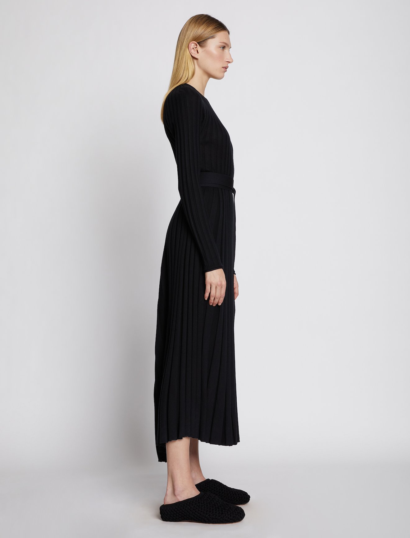 Silk Cashmere Pleated Dress #1