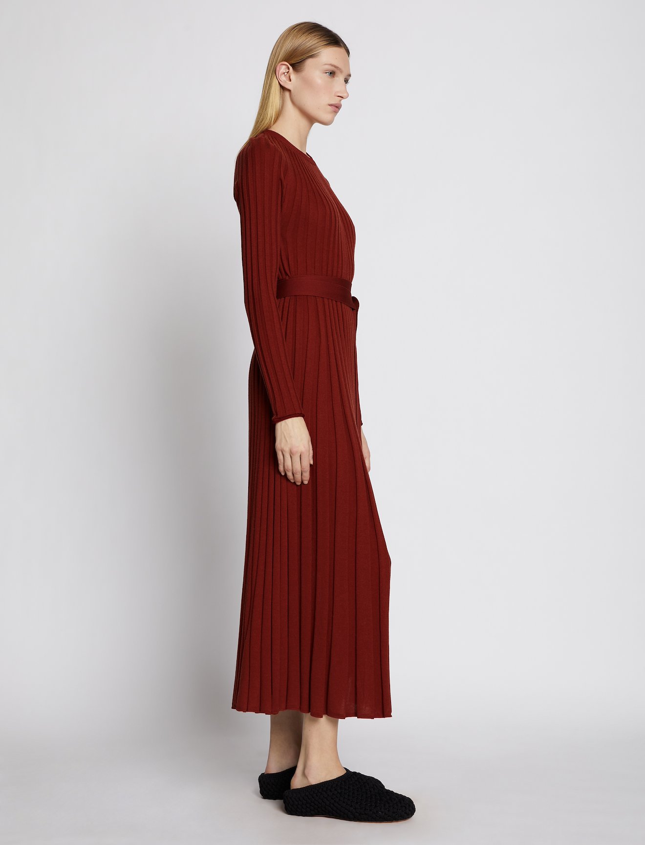 Silk Cashmere Pleated Dress #1