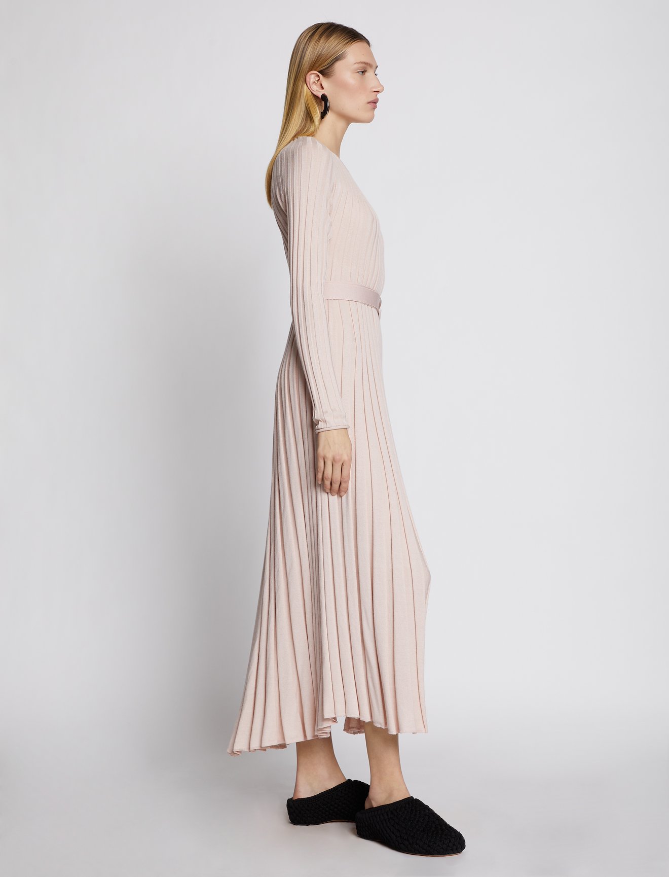 Silk Cashmere Pleated Dress #1