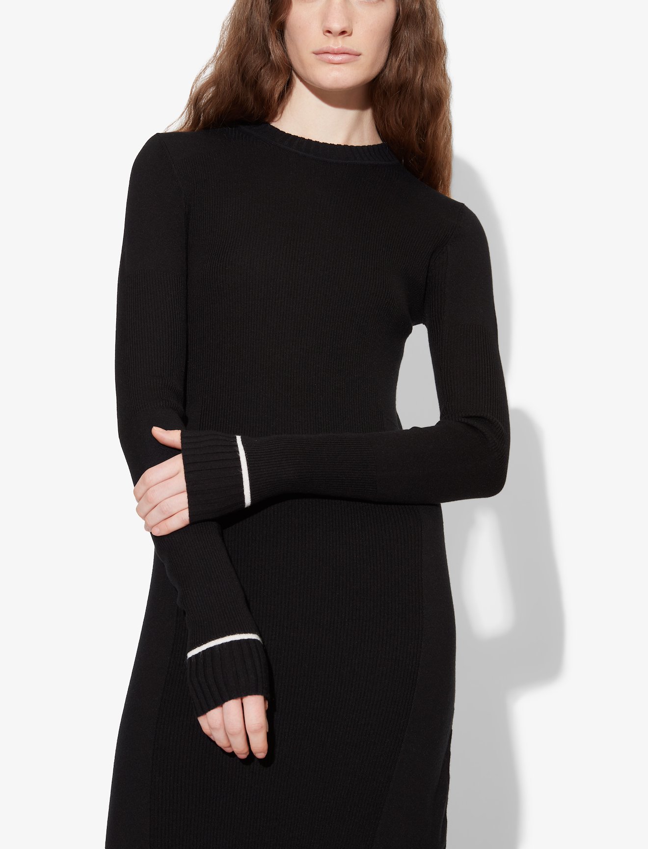 Silk Cashmere Rib Knit Dress #3