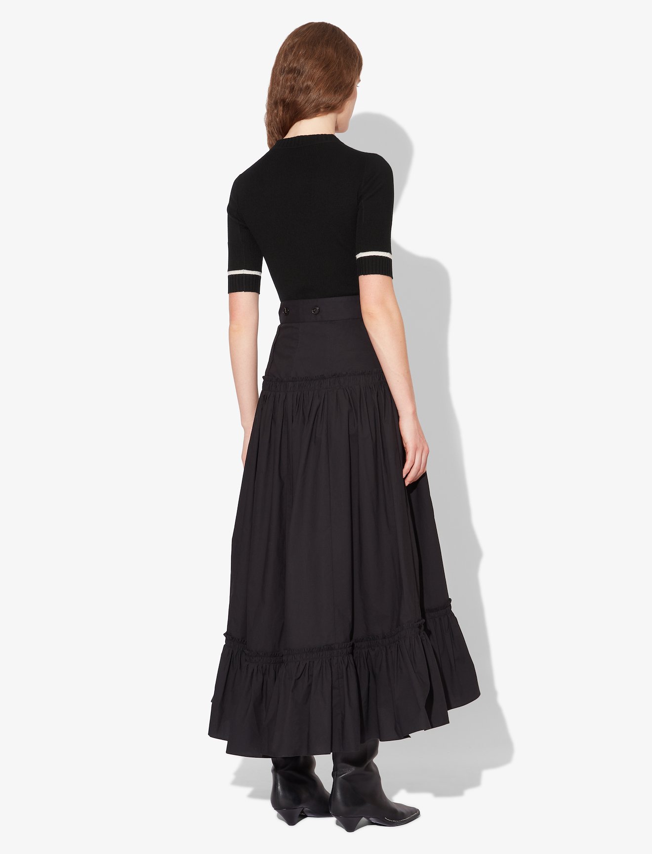 Silk Cashmere Rib Knit Top #2