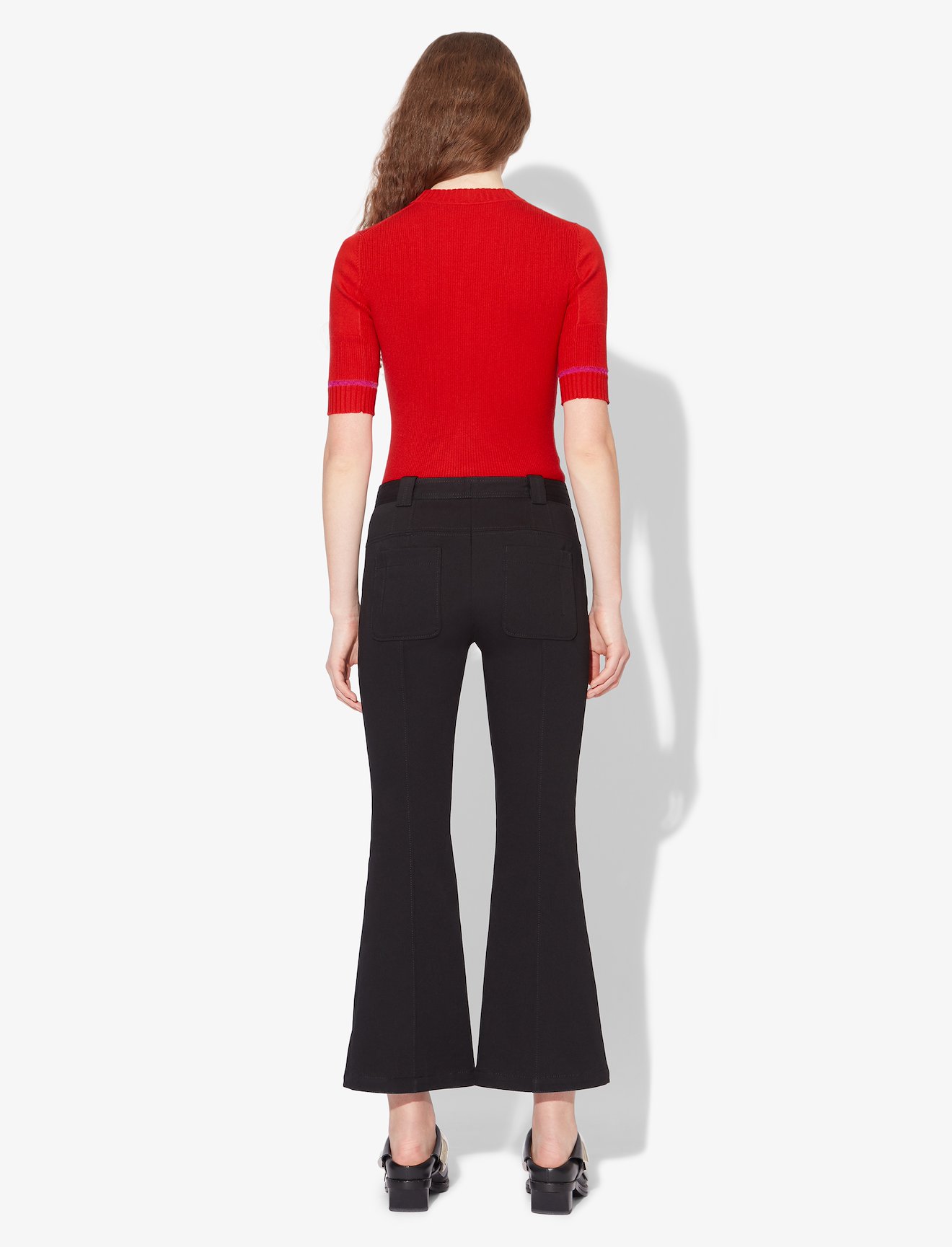 Silk Cashmere Rib Knit Top #2