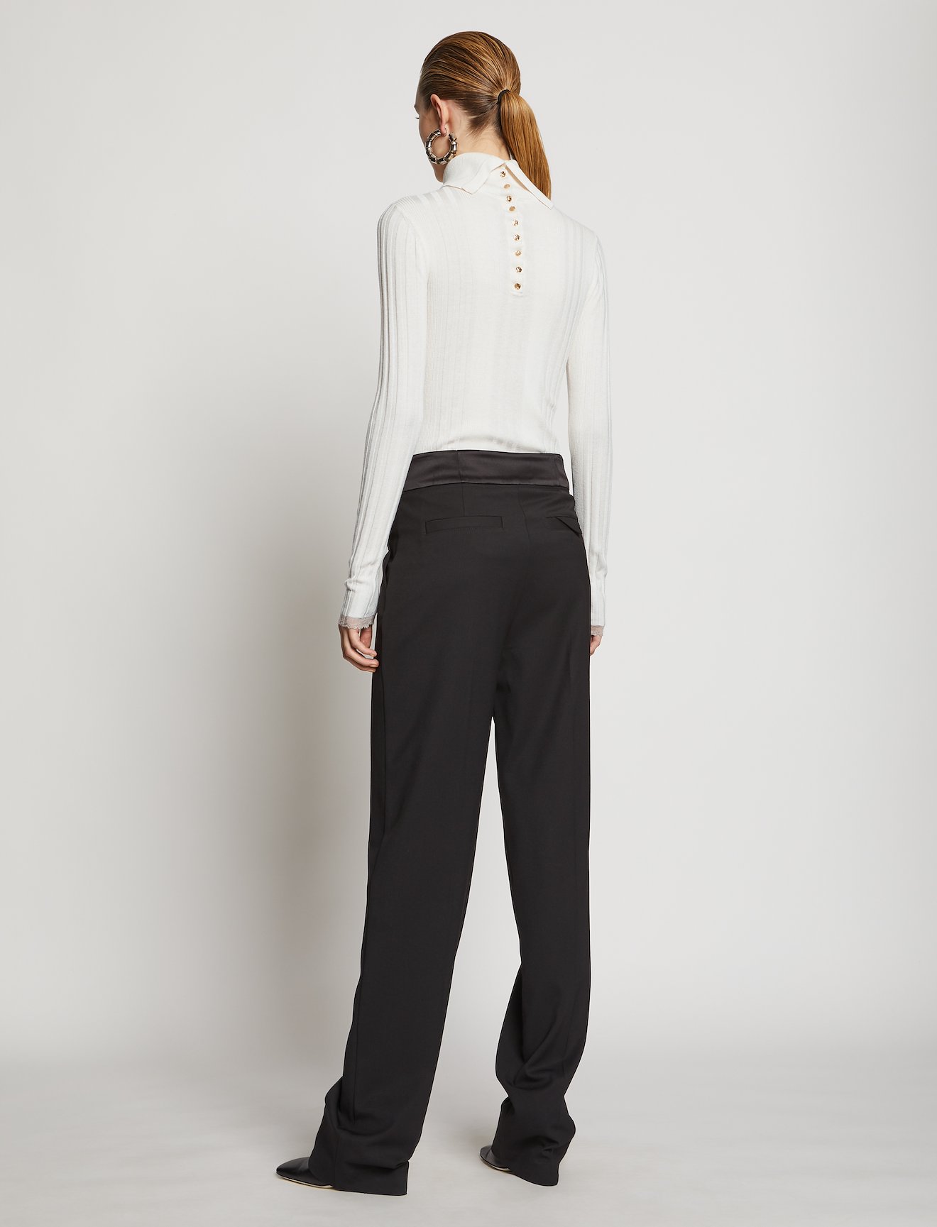 Silk Cashmere Turtleneck Knit Top #2