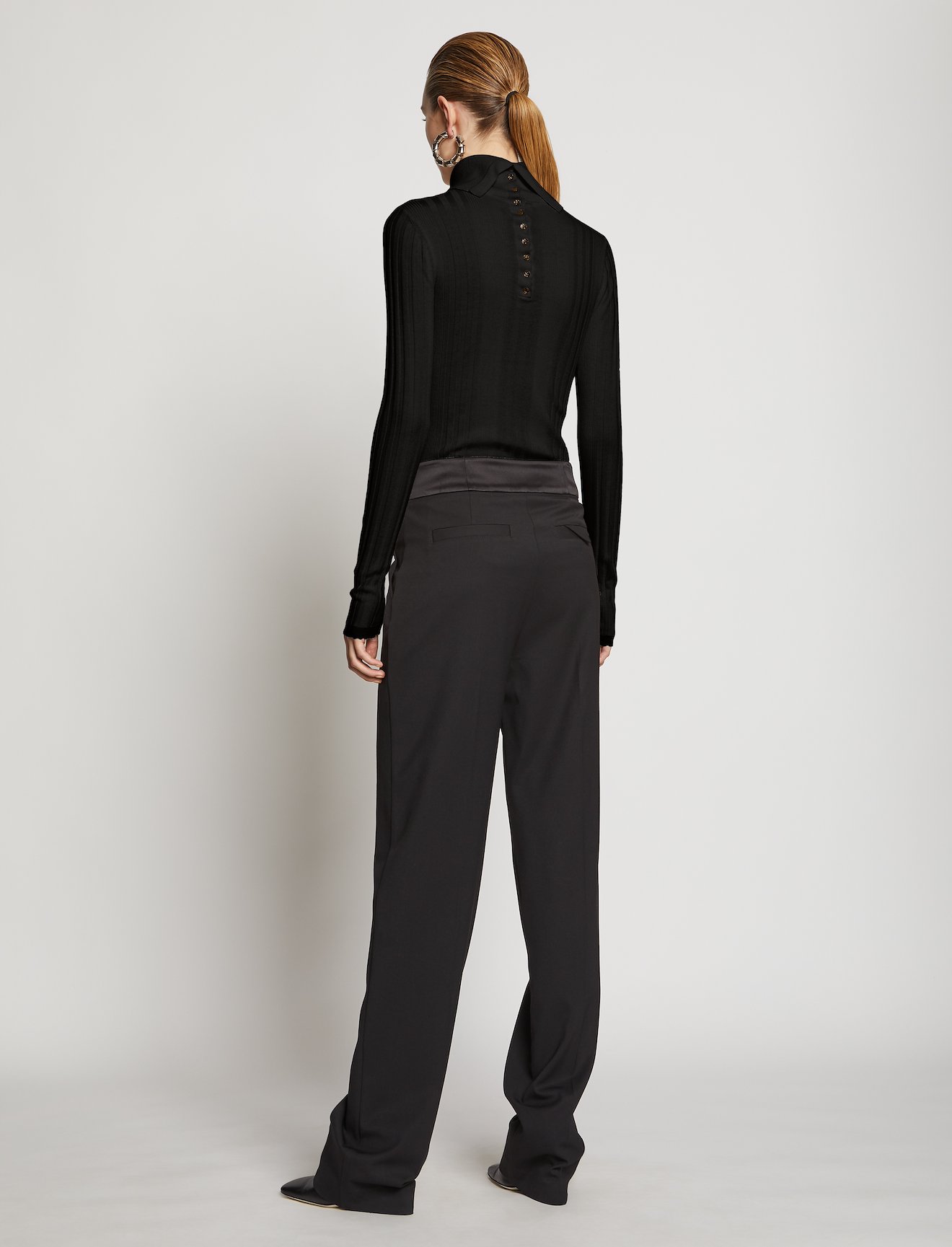 Silk Cashmere Turtleneck Knit Top #2