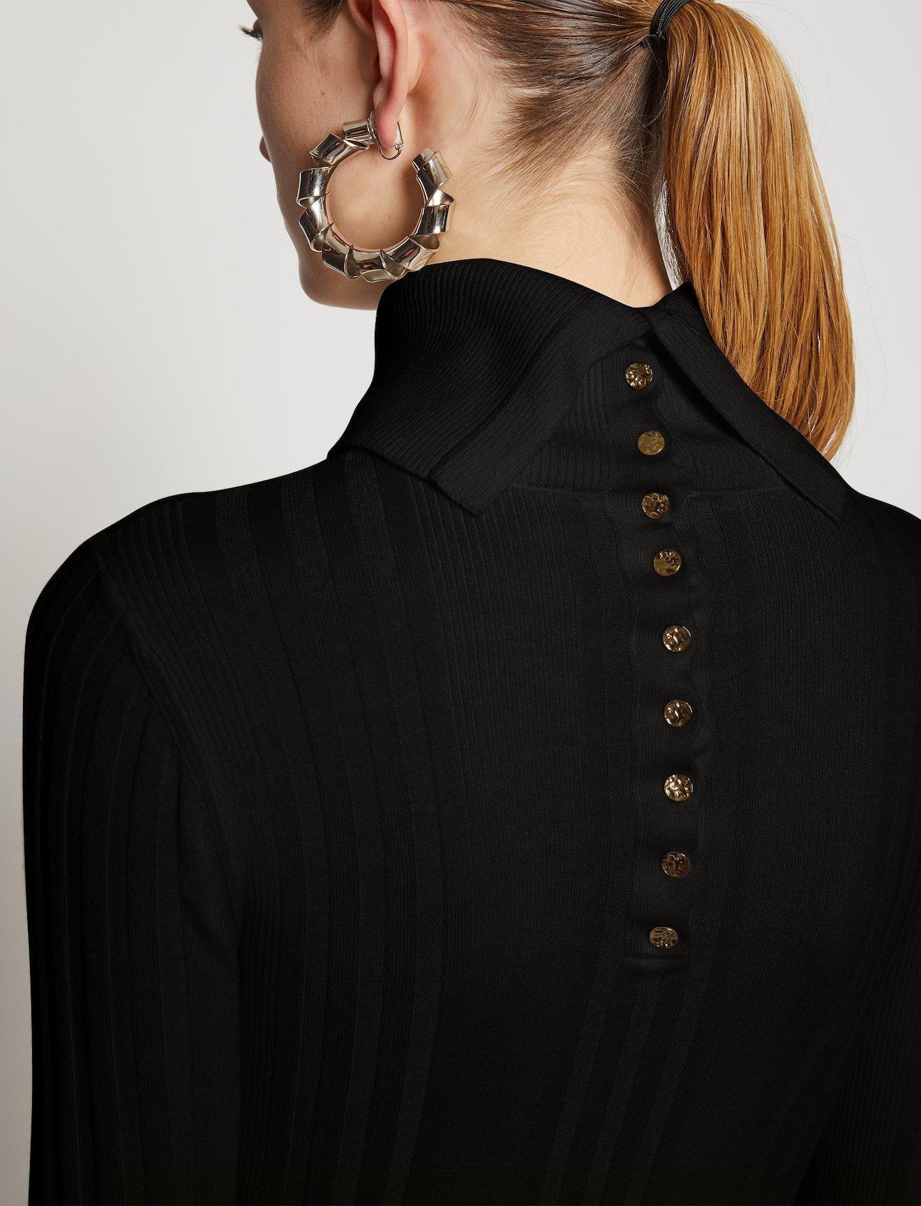Silk Cashmere Turtleneck Knit Top #3