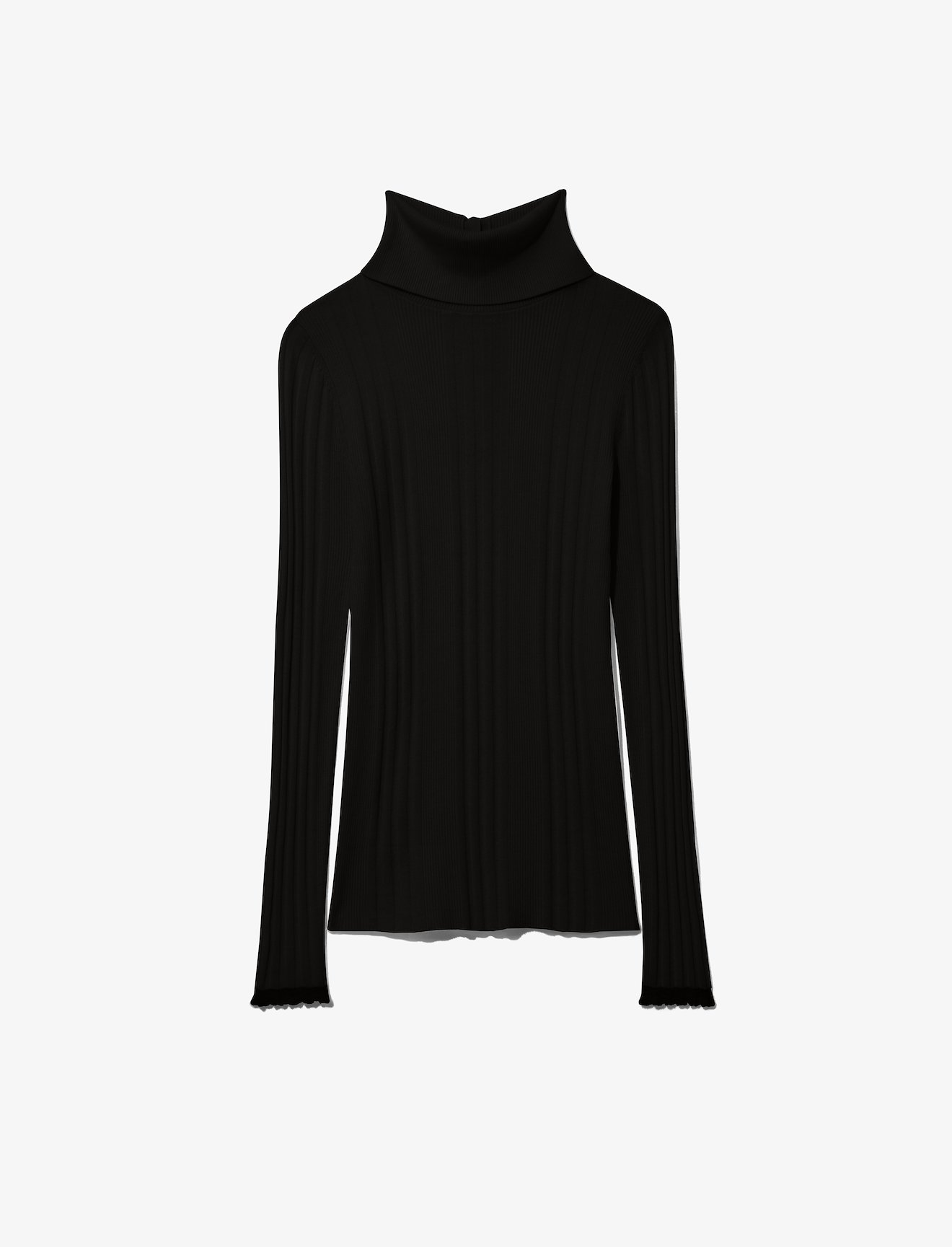 Silk Cashmere Turtleneck Knit Top #4