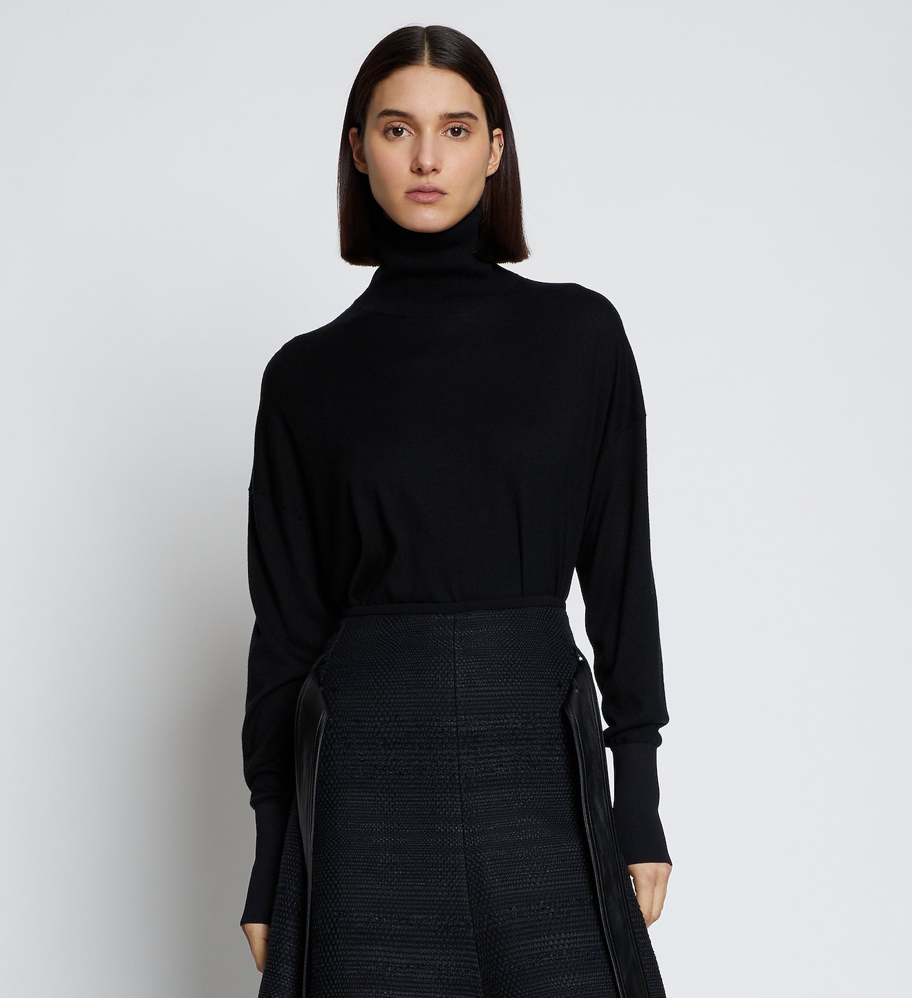 Silk Cashmere Turtleneck