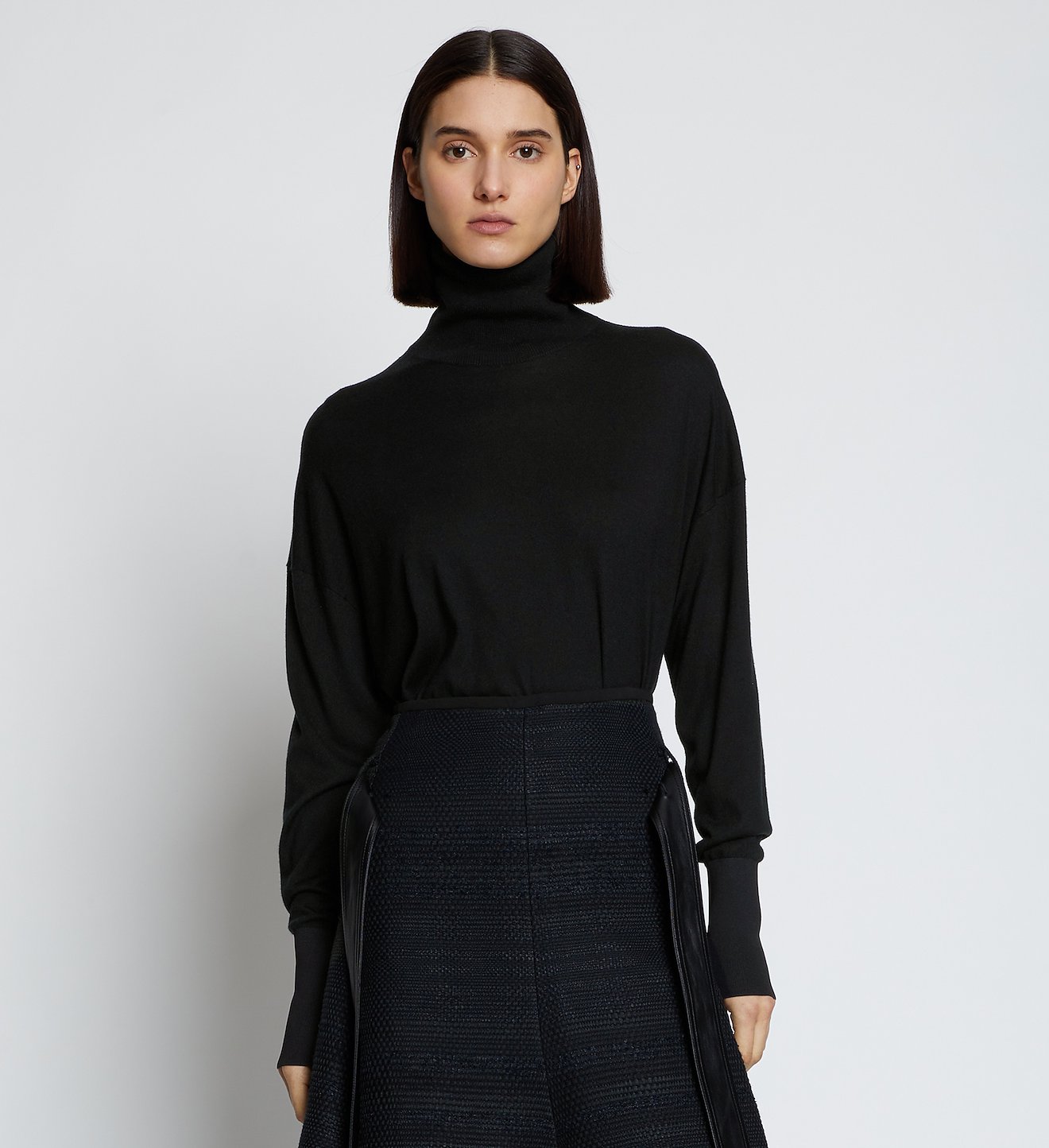 Silk Cashmere Turtleneck
