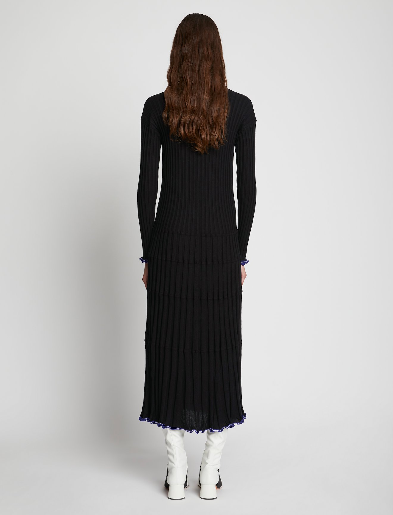 Silk Cashmere V-Neck Dress #2