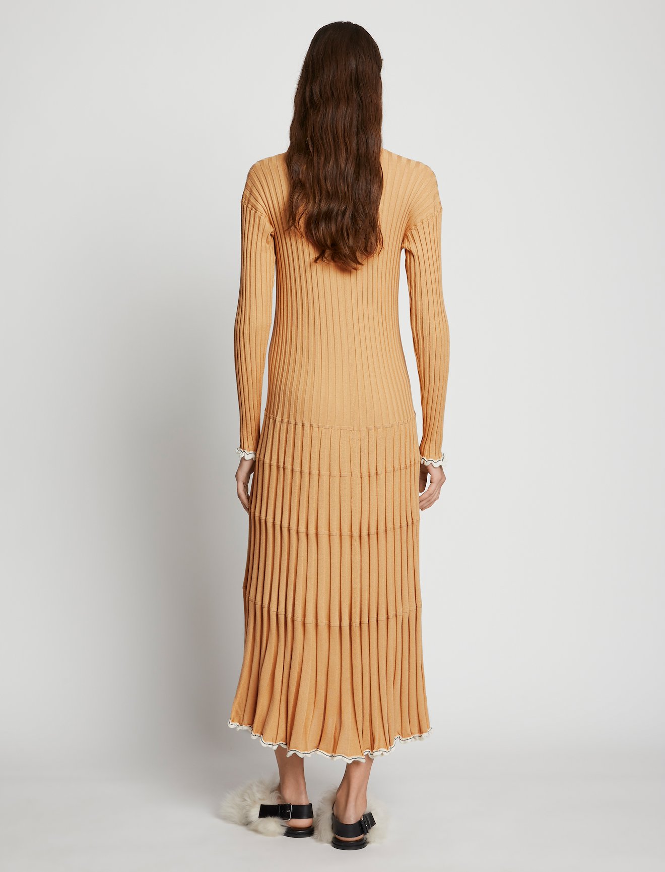 Silk Cashmere V-Neck Dress #2