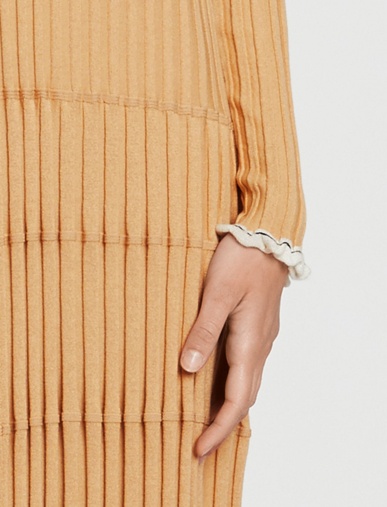 Silk Cashmere V-Neck Dress #3