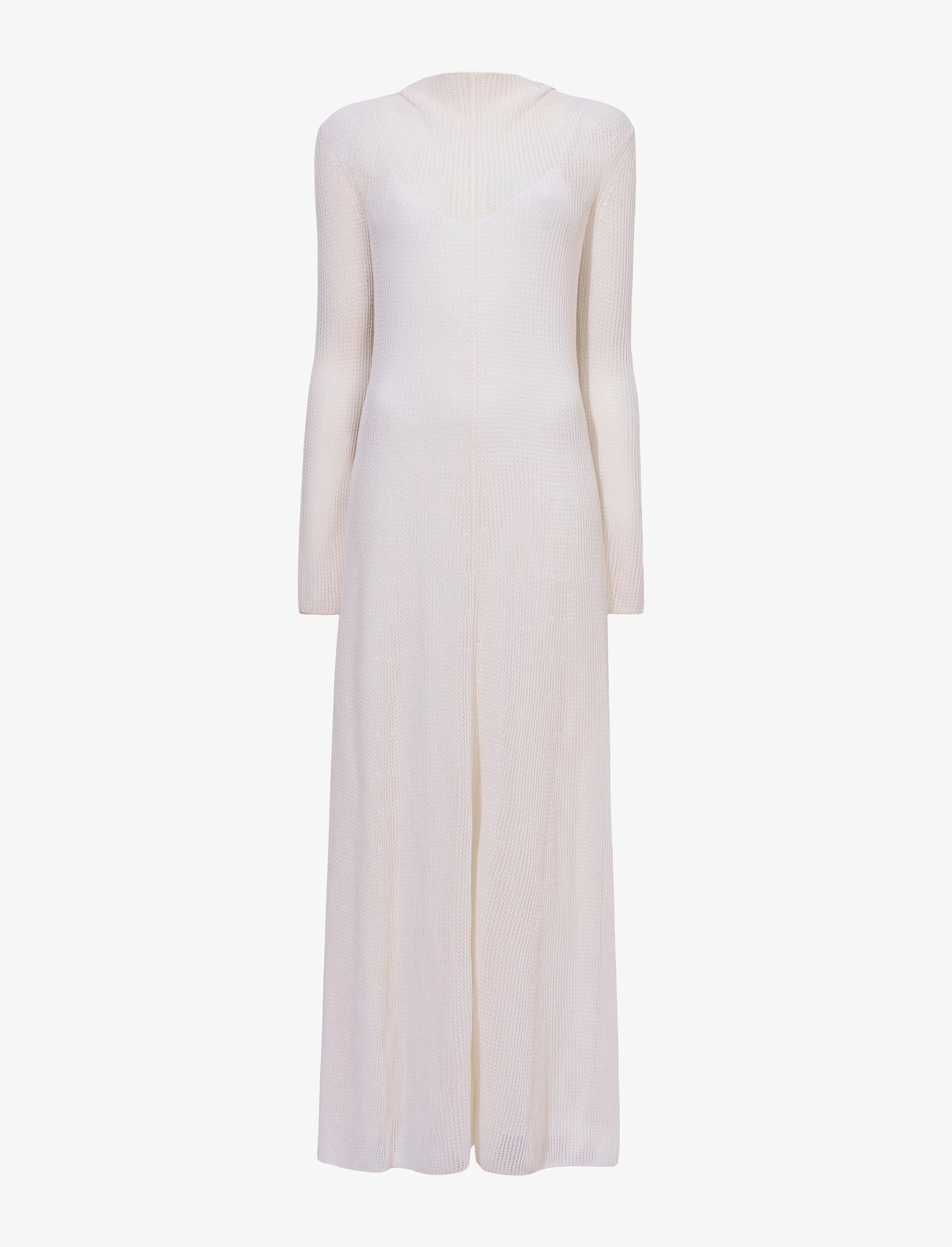 Silk Cotton Mesh Knit Dress #4
