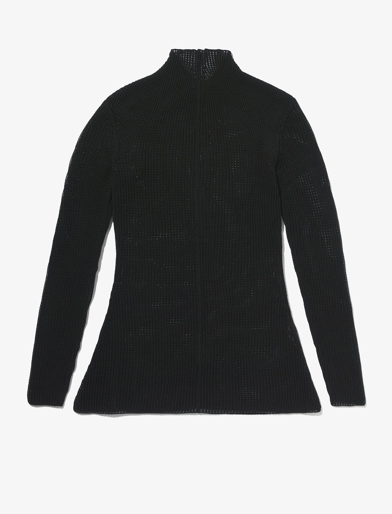Silk Cotton Mesh Knit Top #5