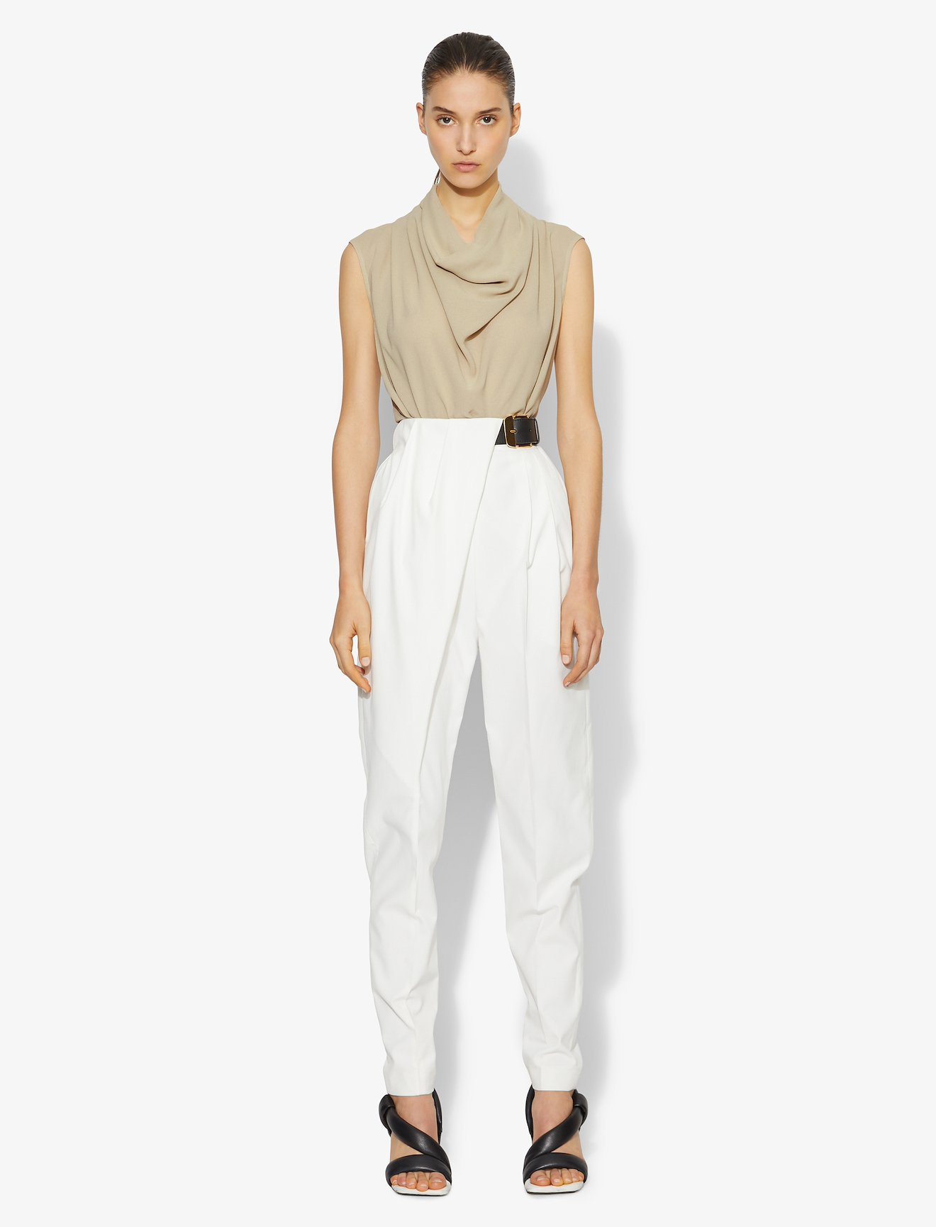 Silk Georgette Cowl Top #1