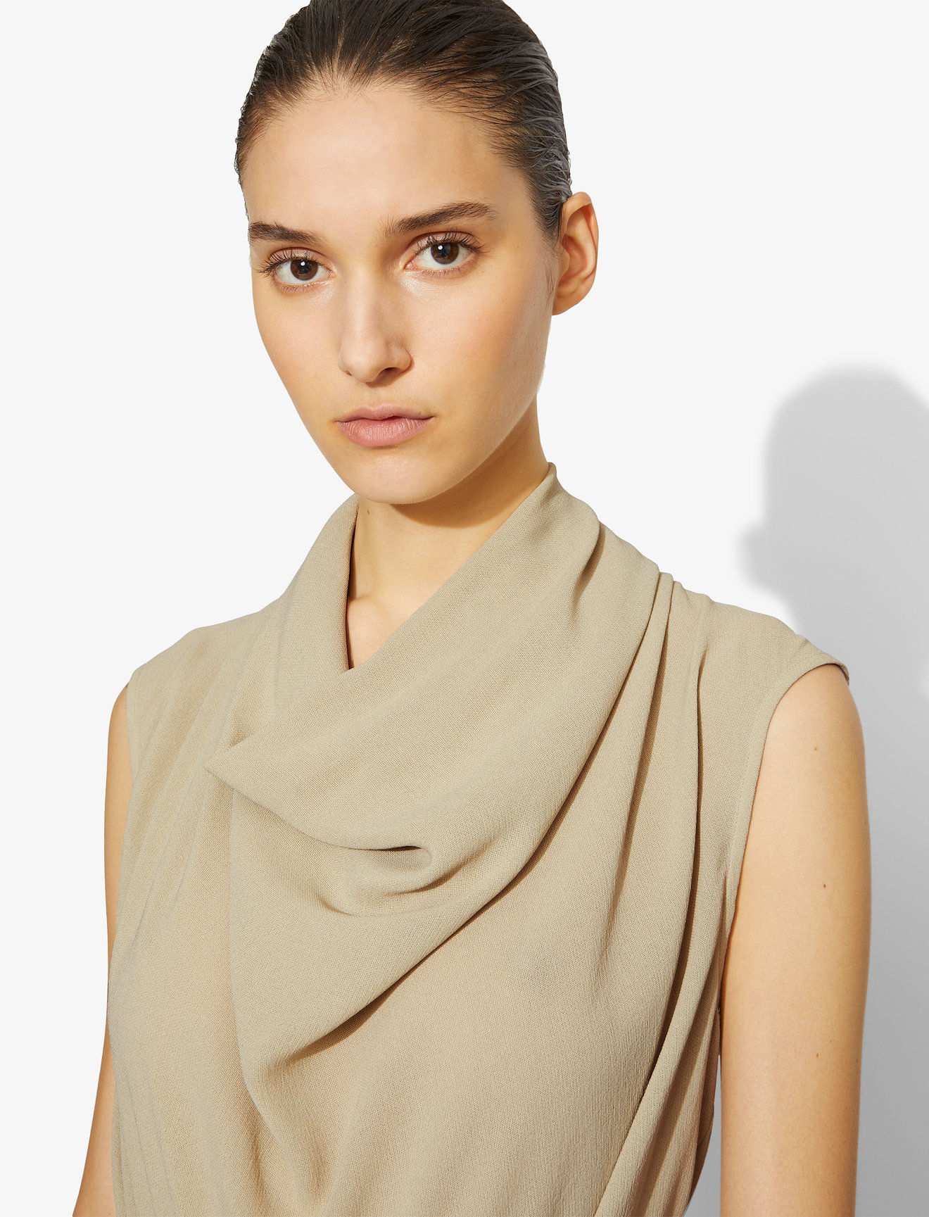 Silk Georgette Cowl Top #3