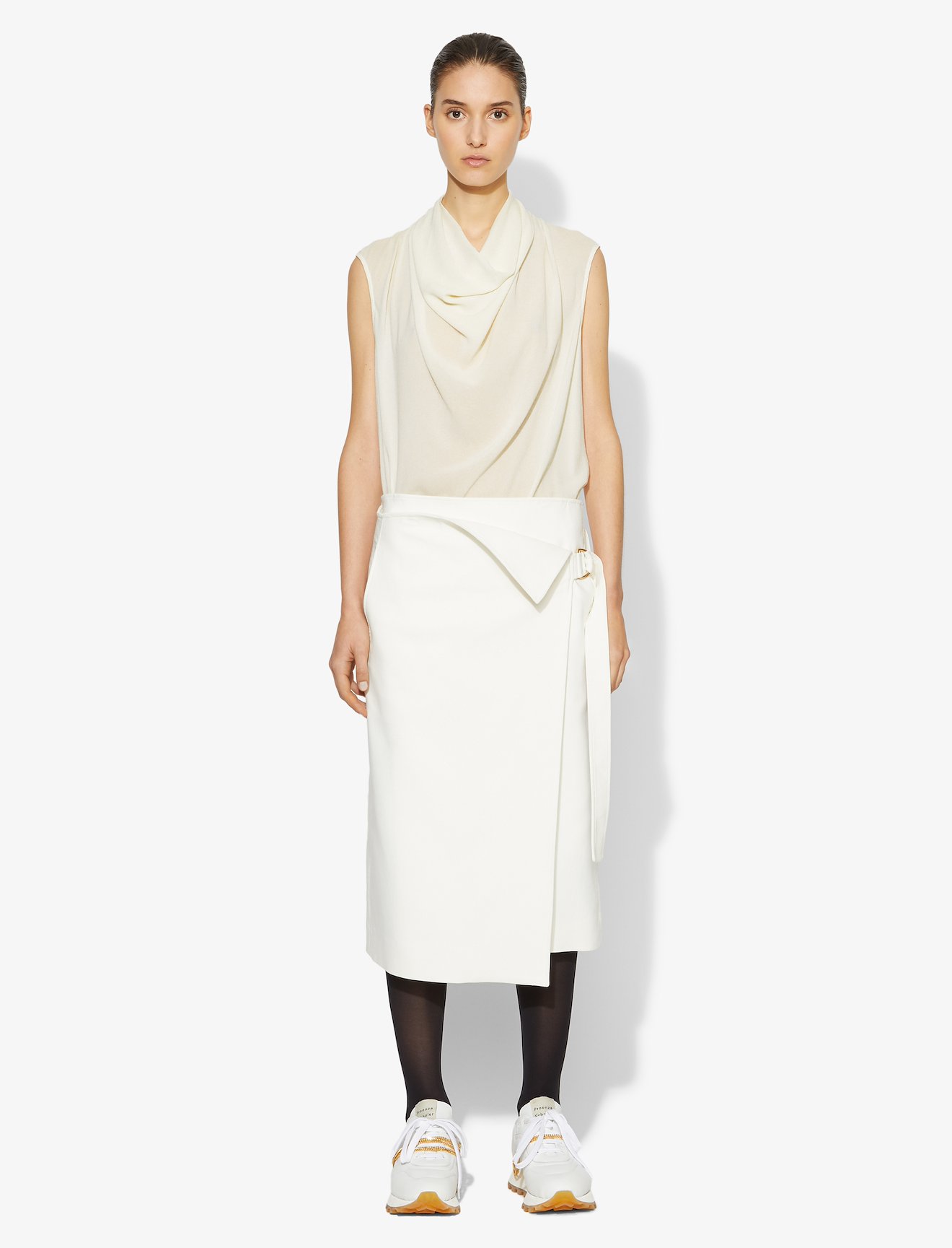 Silk Georgette Cowl Top #1