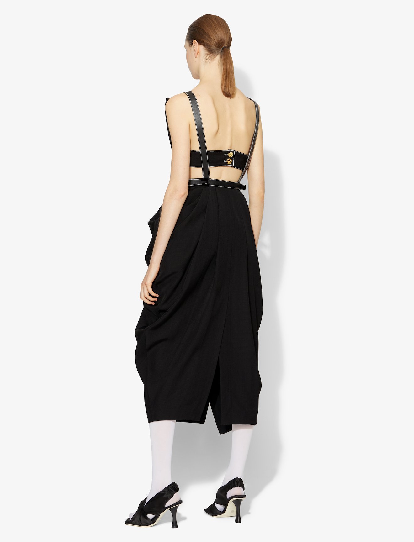 Silk Suiting Apron Dress #2