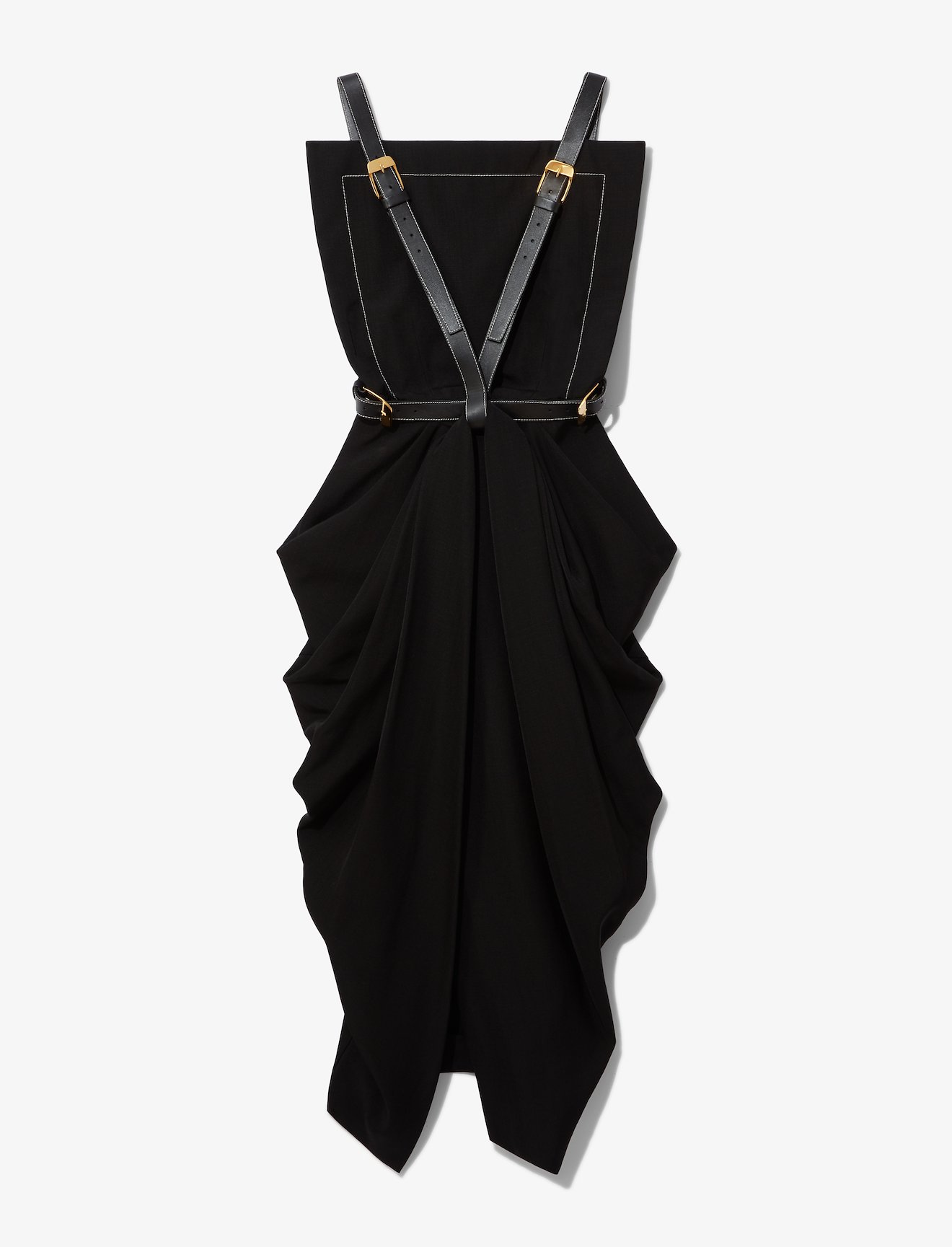 Silk Suiting Apron Dress #4