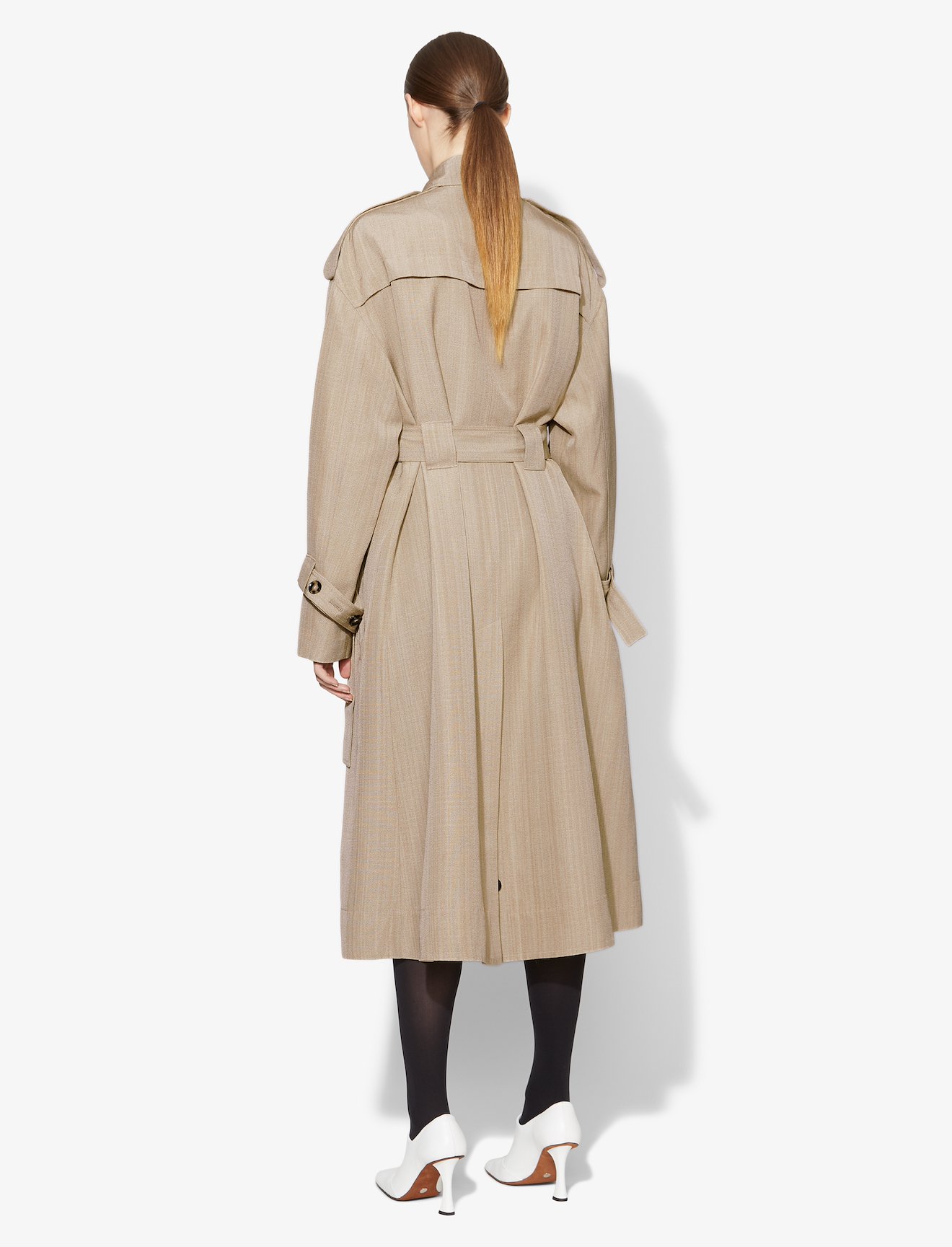 Silk Suiting Oversized Trench #2