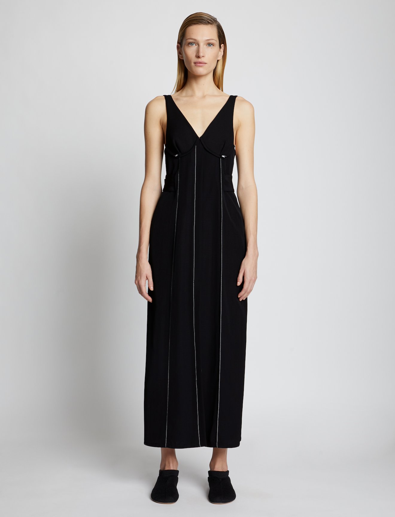Silk Viscose Belted Dress #5