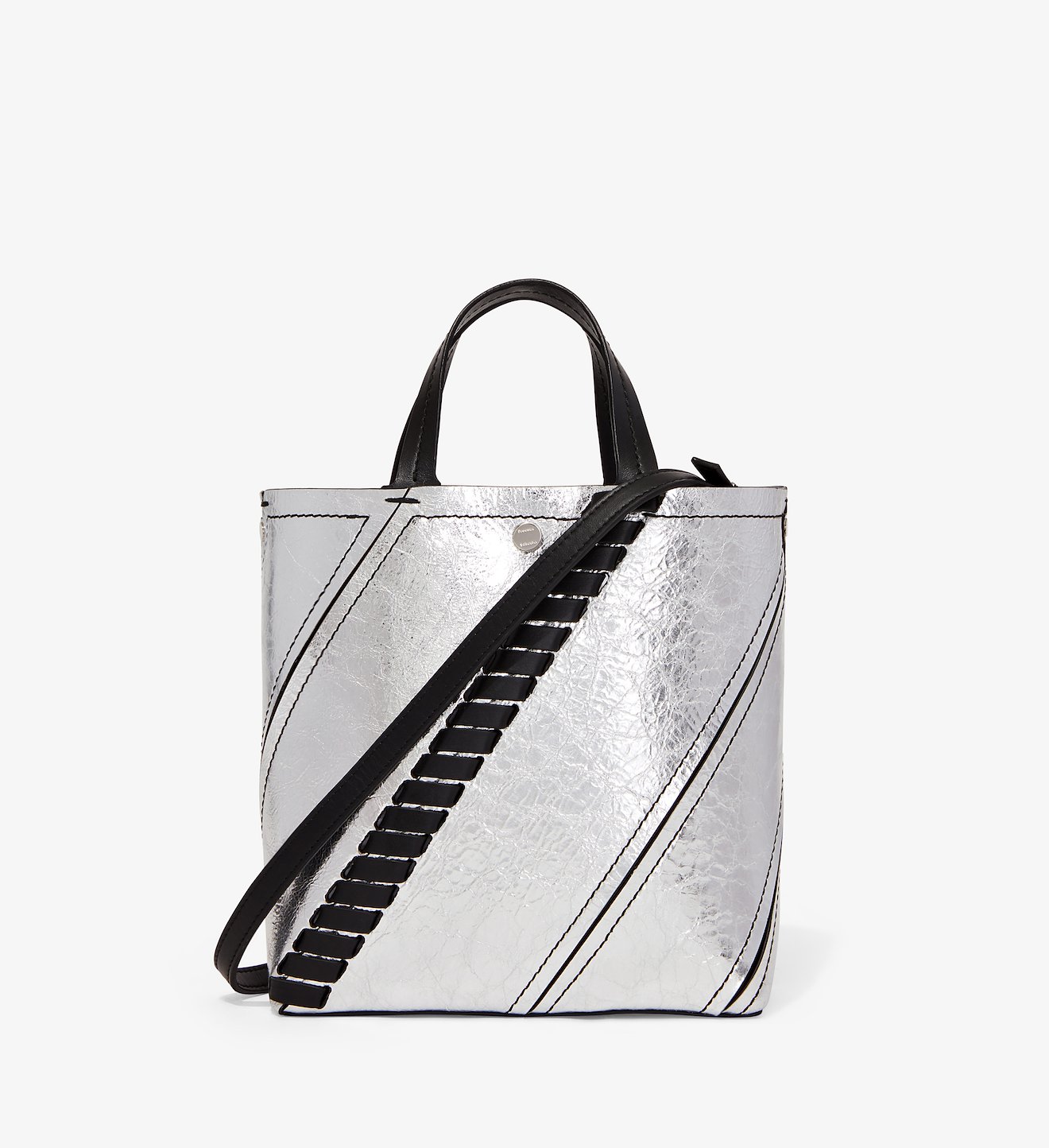 Silver Small Hex Tote
