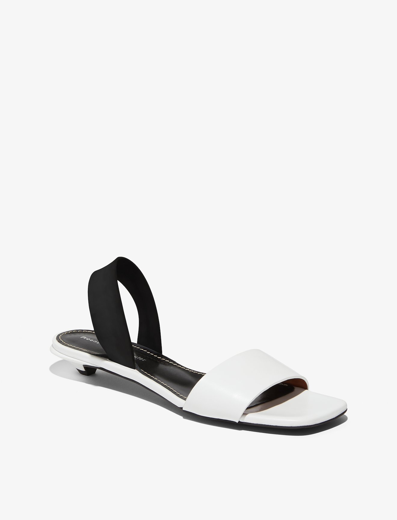 Slingback Patent Low Heel Sandals #1