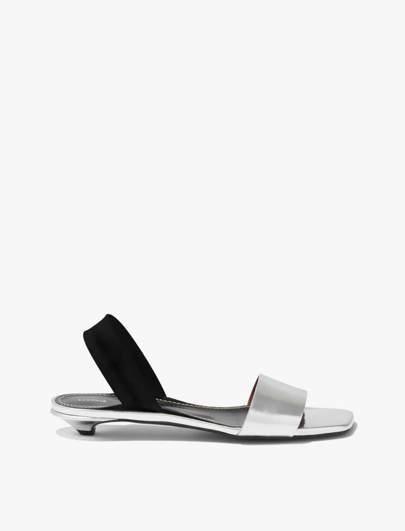 silver slingback sandals