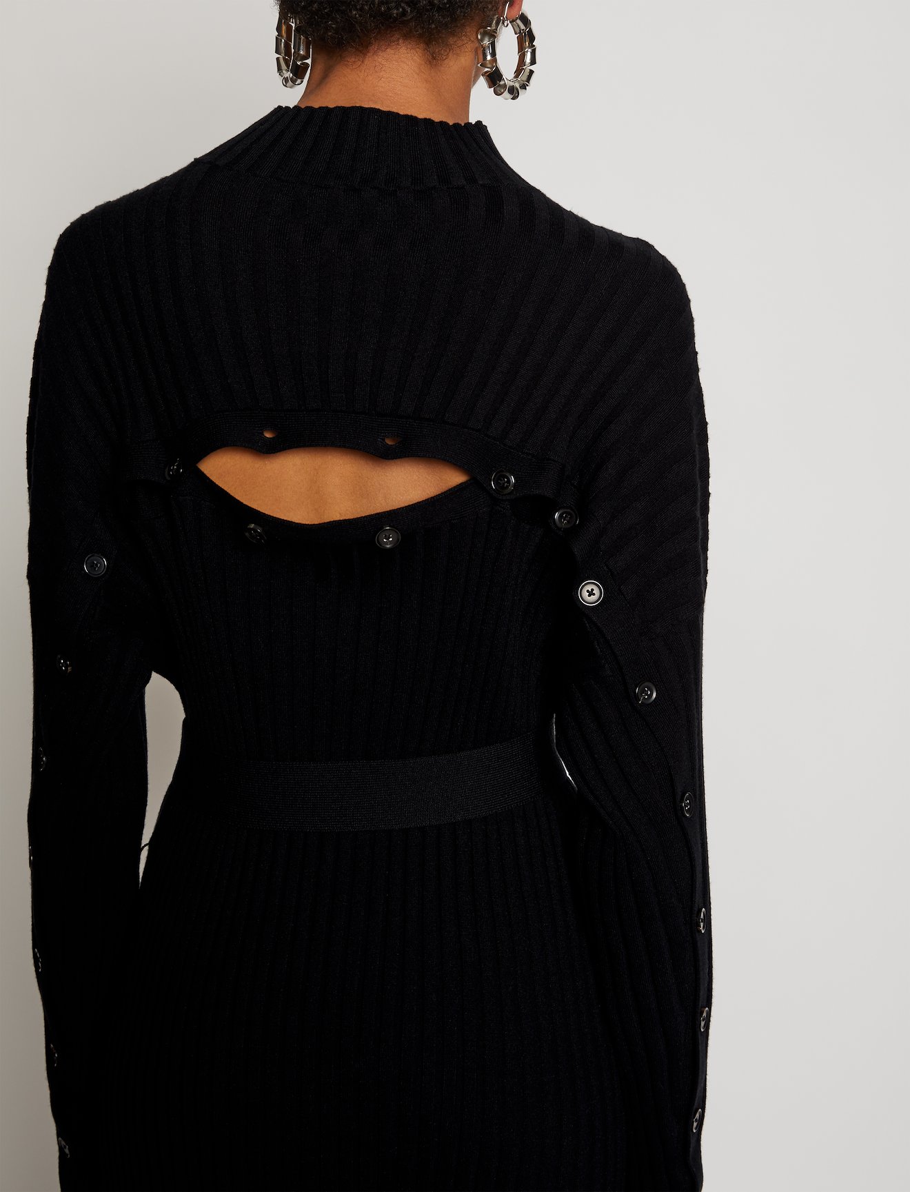 Slouchy Silk Cashmere Knit Dress #3