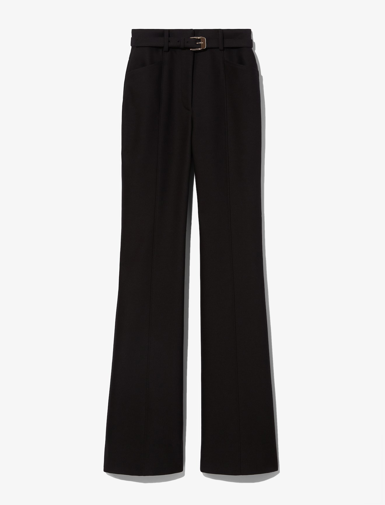 Slub Suiting Long Flare Pants #4