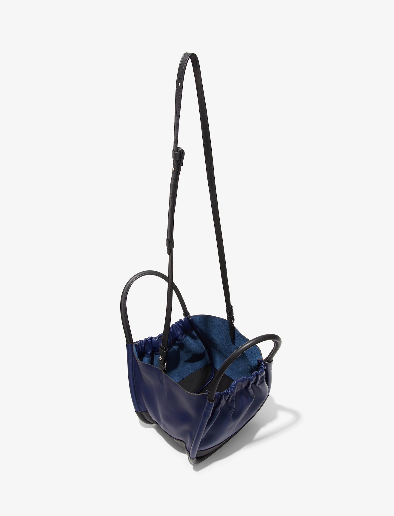 Small Colorblock Ruched Crossbody Tote #4