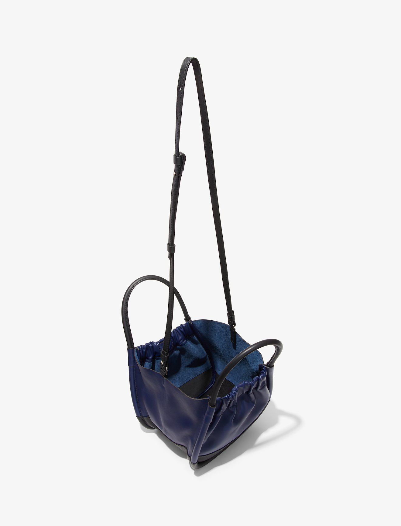 Small Colorblock Ruched Crossbody Tote #4