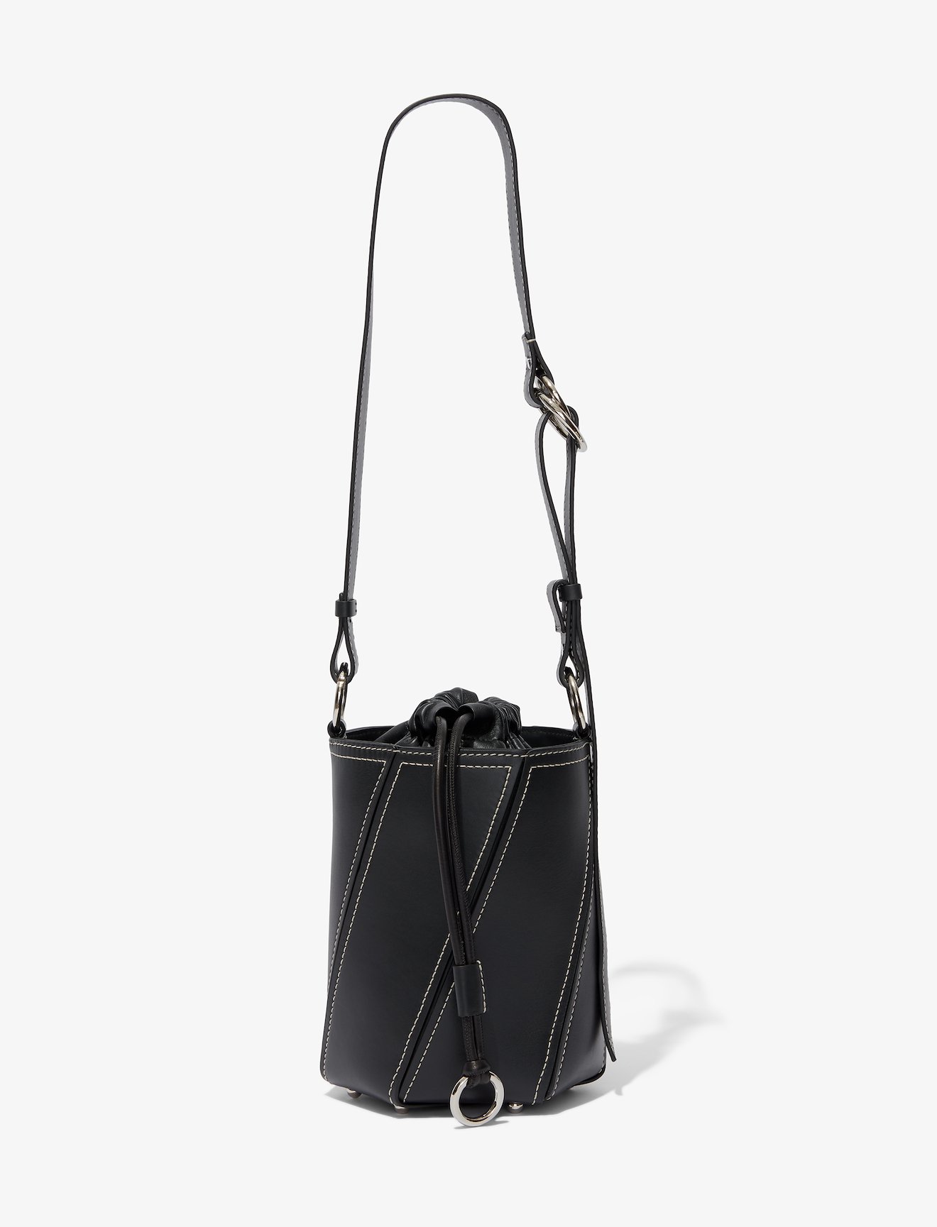 Small Drawstring Hex Bucket Bag #3