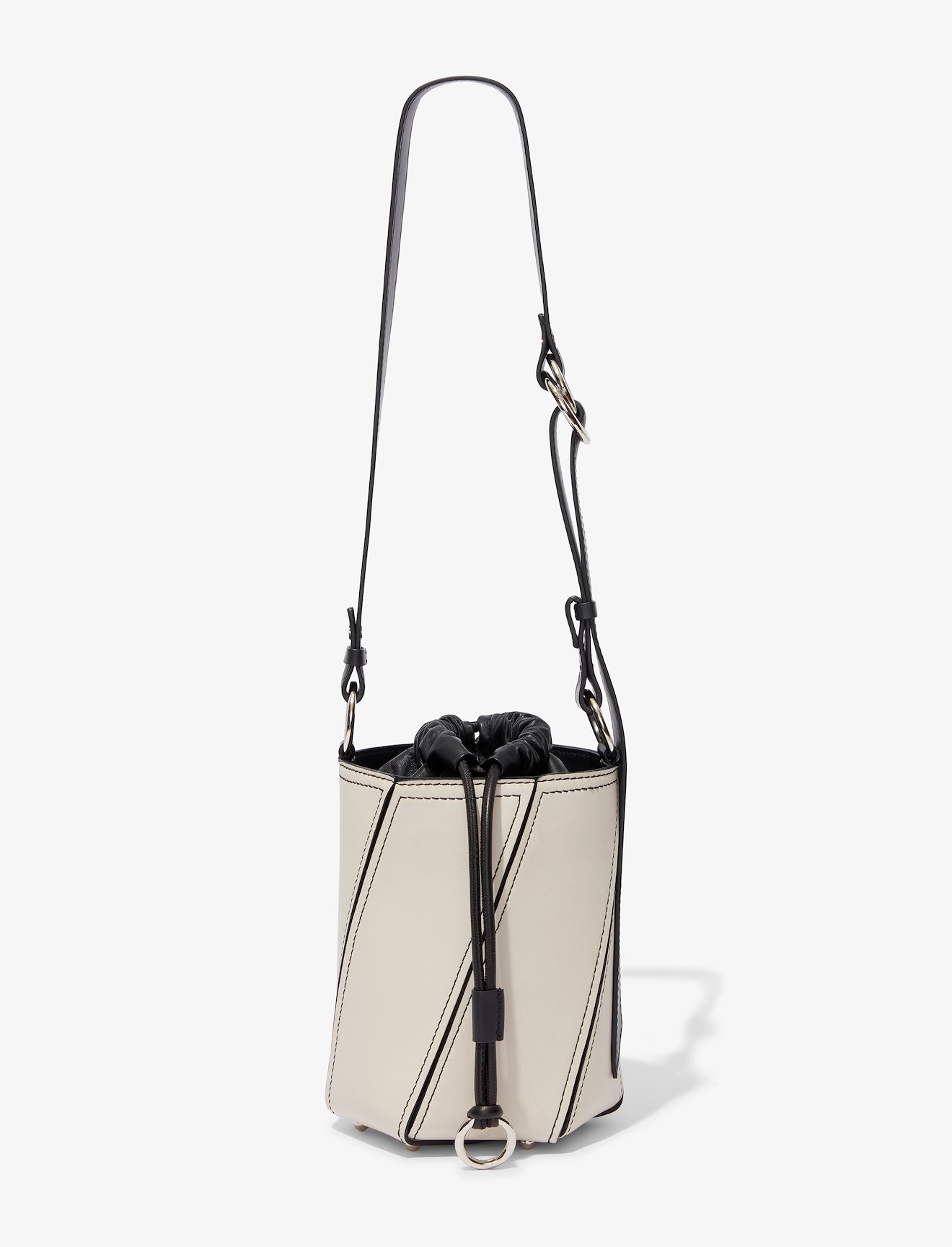 Small Drawstring Hex Bucket Bag #3