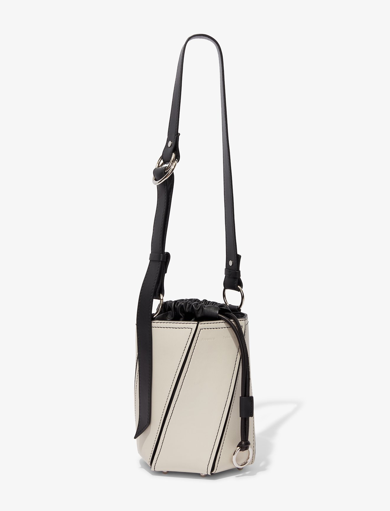 Small Drawstring Hex Bucket Bag #1