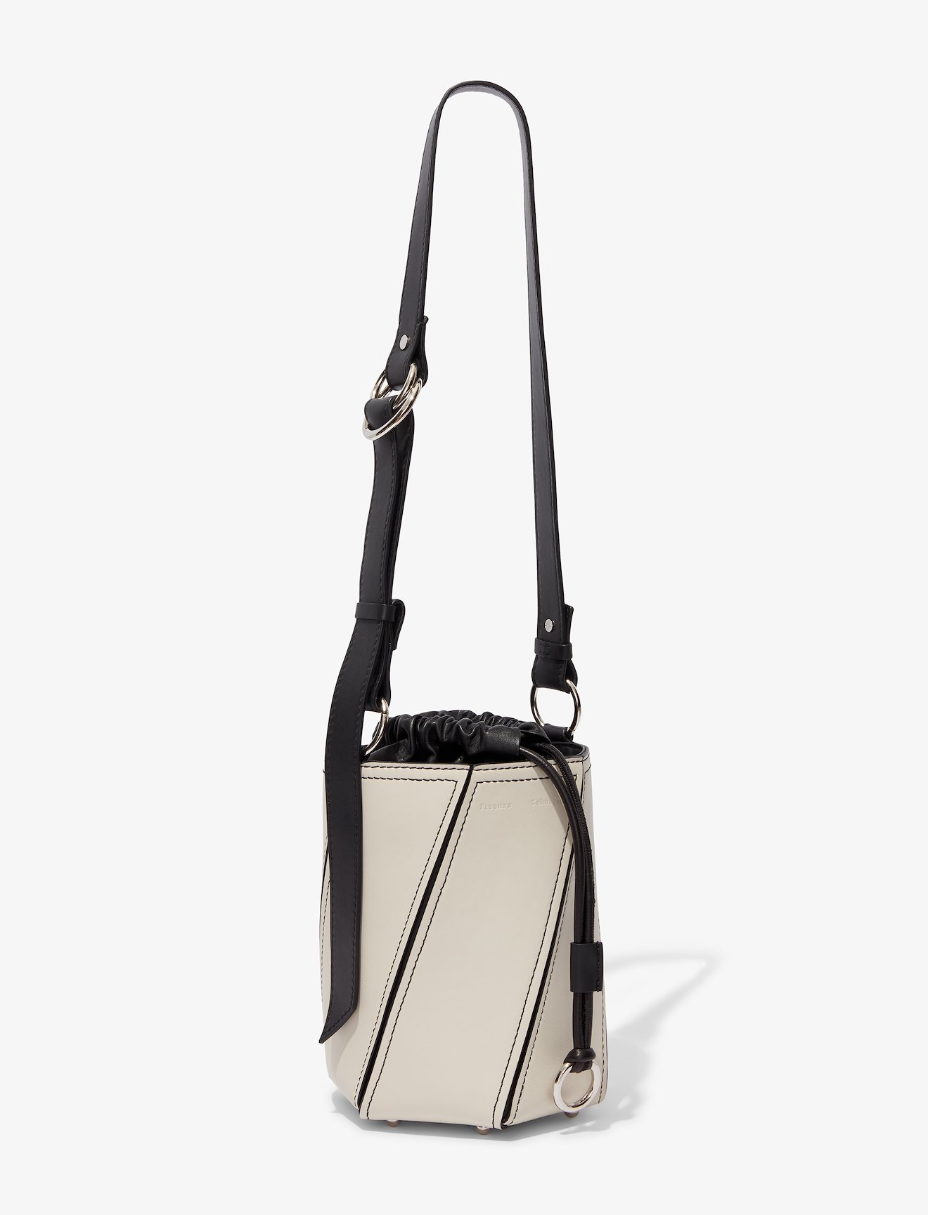 Small Drawstring Hex Bucket Bag #1
