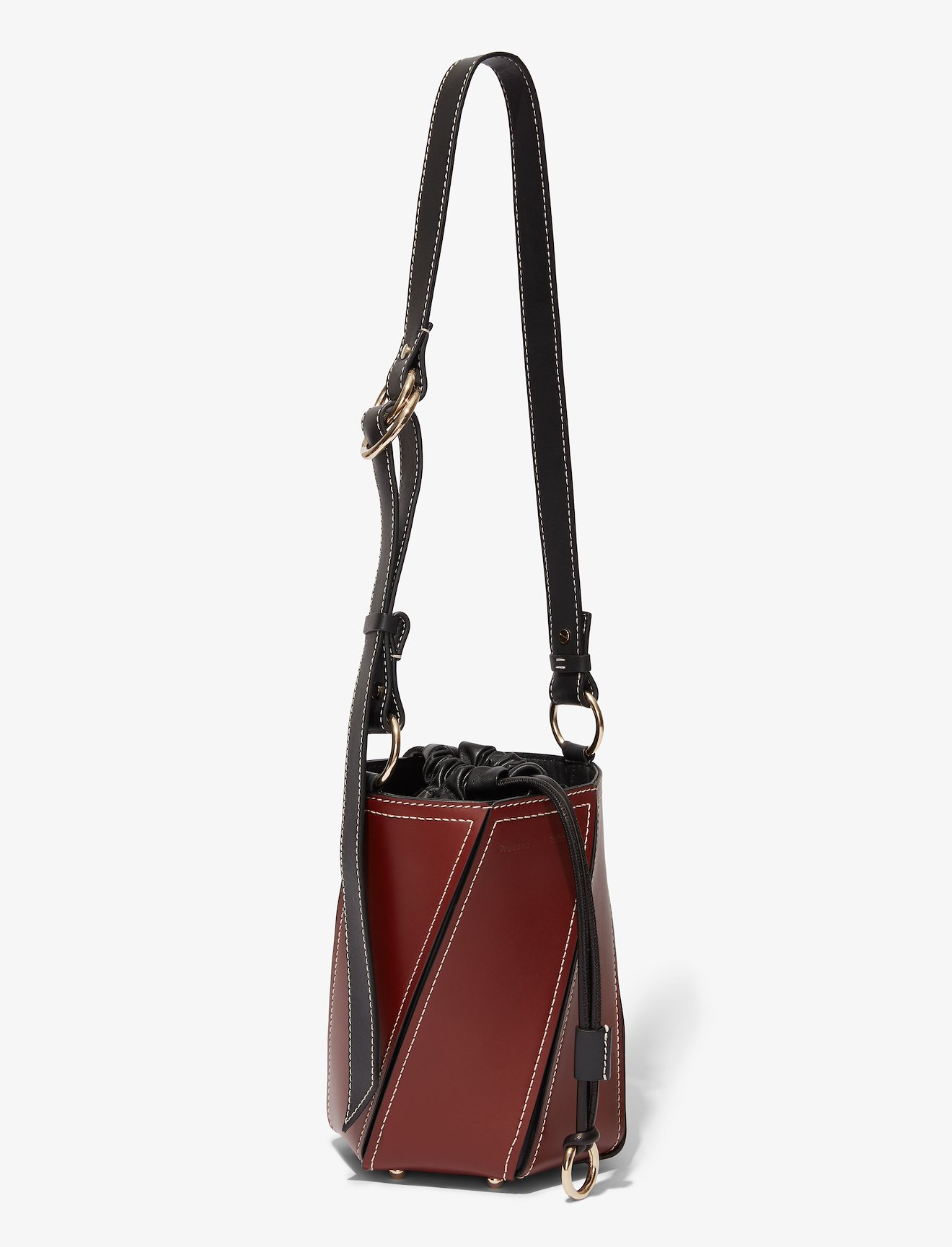 Small Drawstring Hex Bucket Bag #1