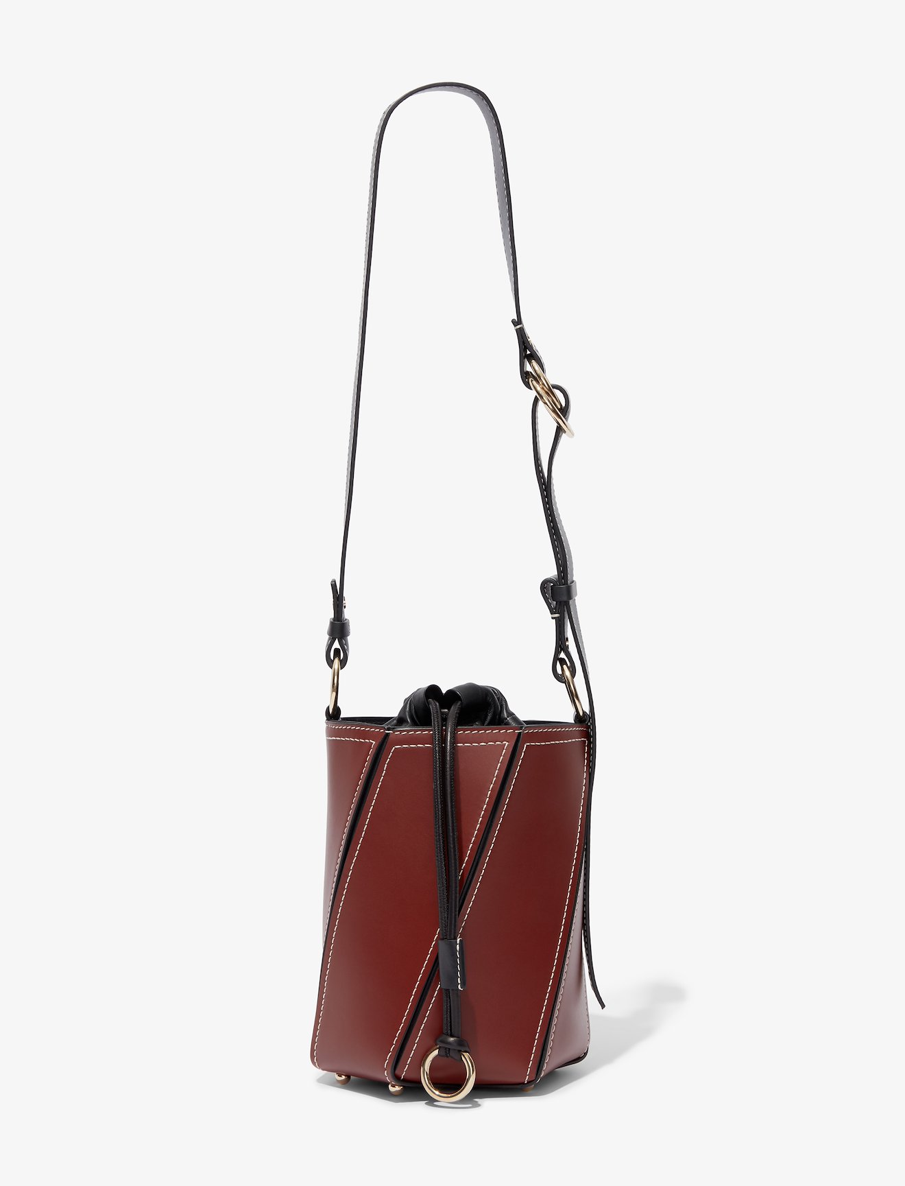 Small Drawstring Hex Bucket Bag #3