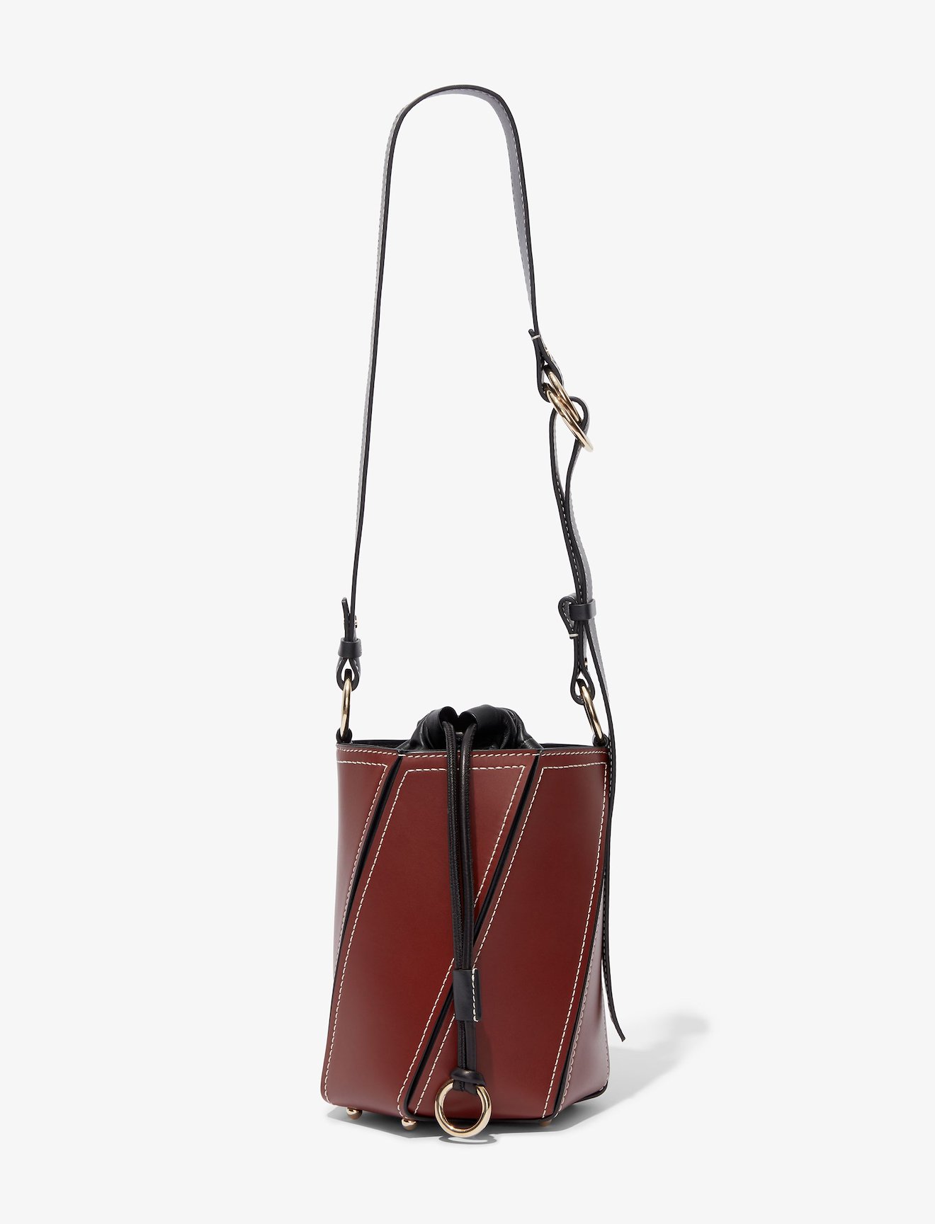Small Drawstring Hex Bucket Bag #3