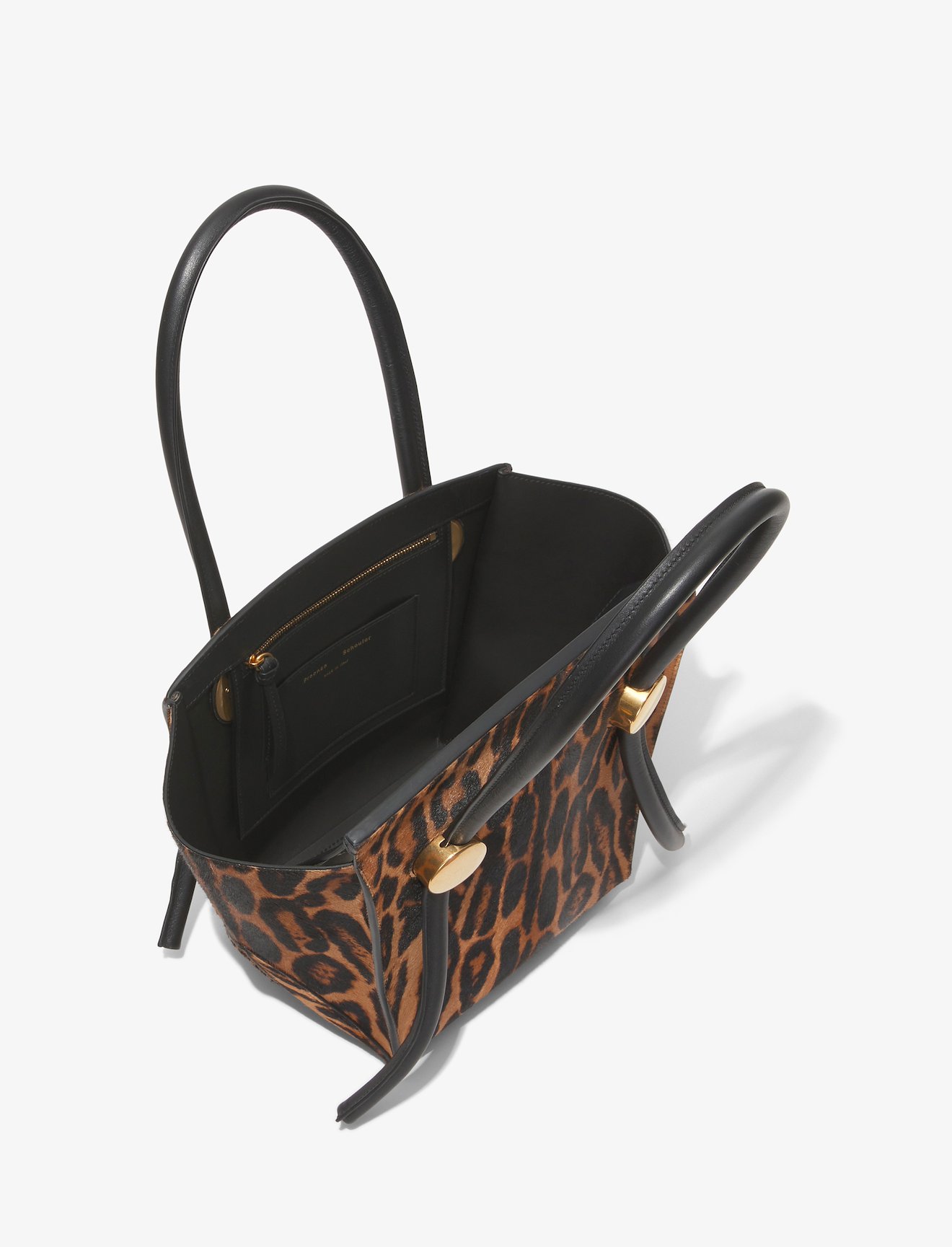 Small Leopard Printed Haircalf Pipe Bag #4