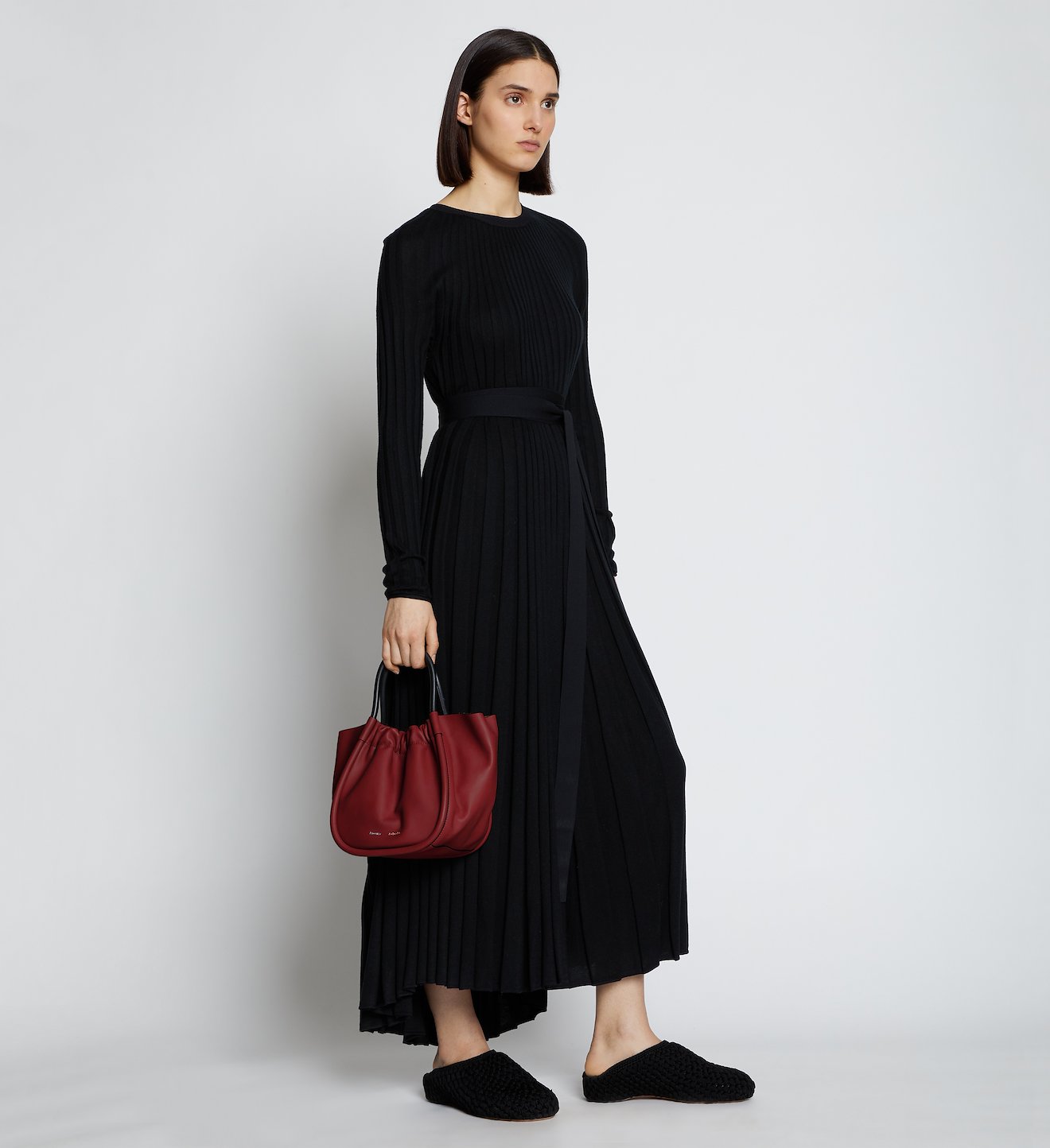 Small Ruched Crossbody Tote