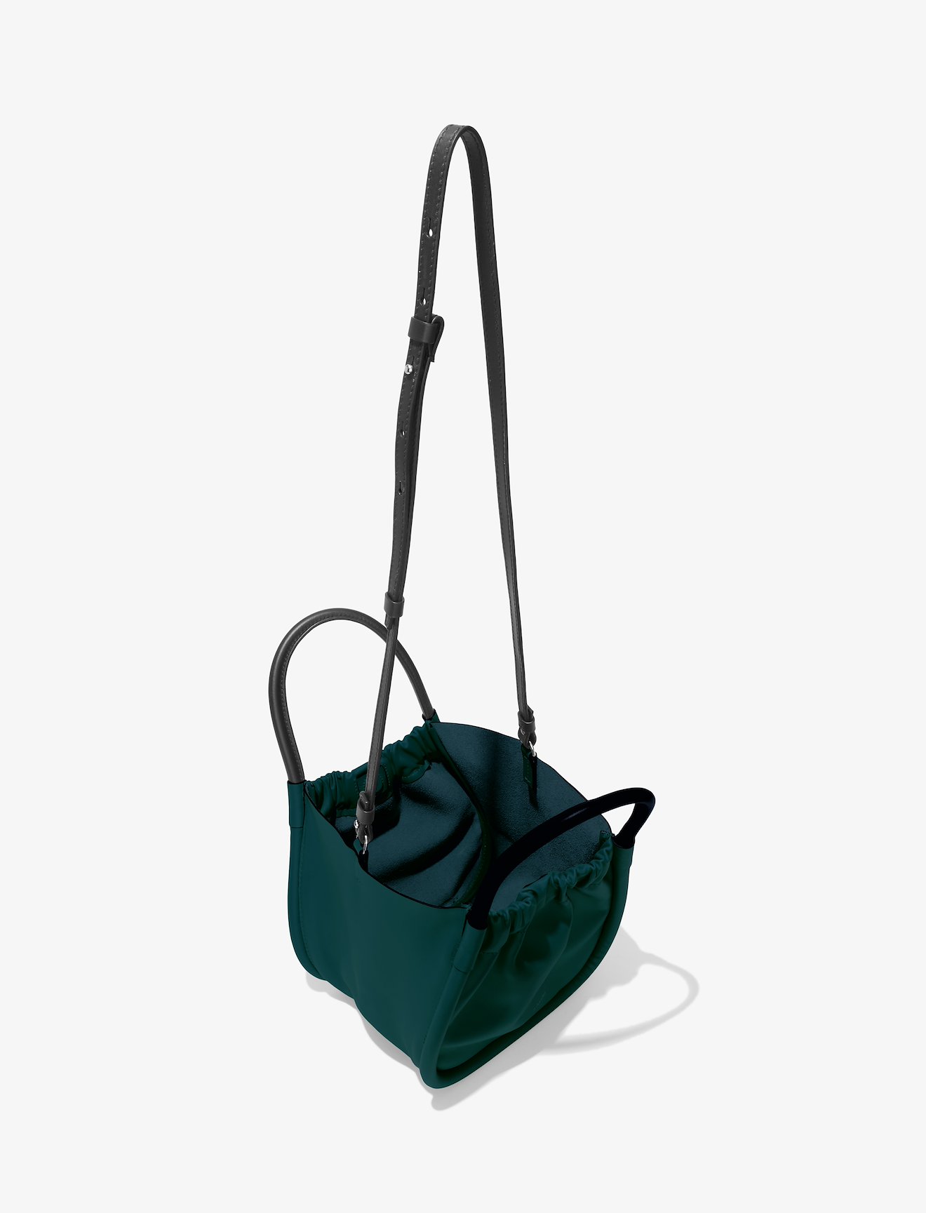 Small Ruched Crossbody Tote #4