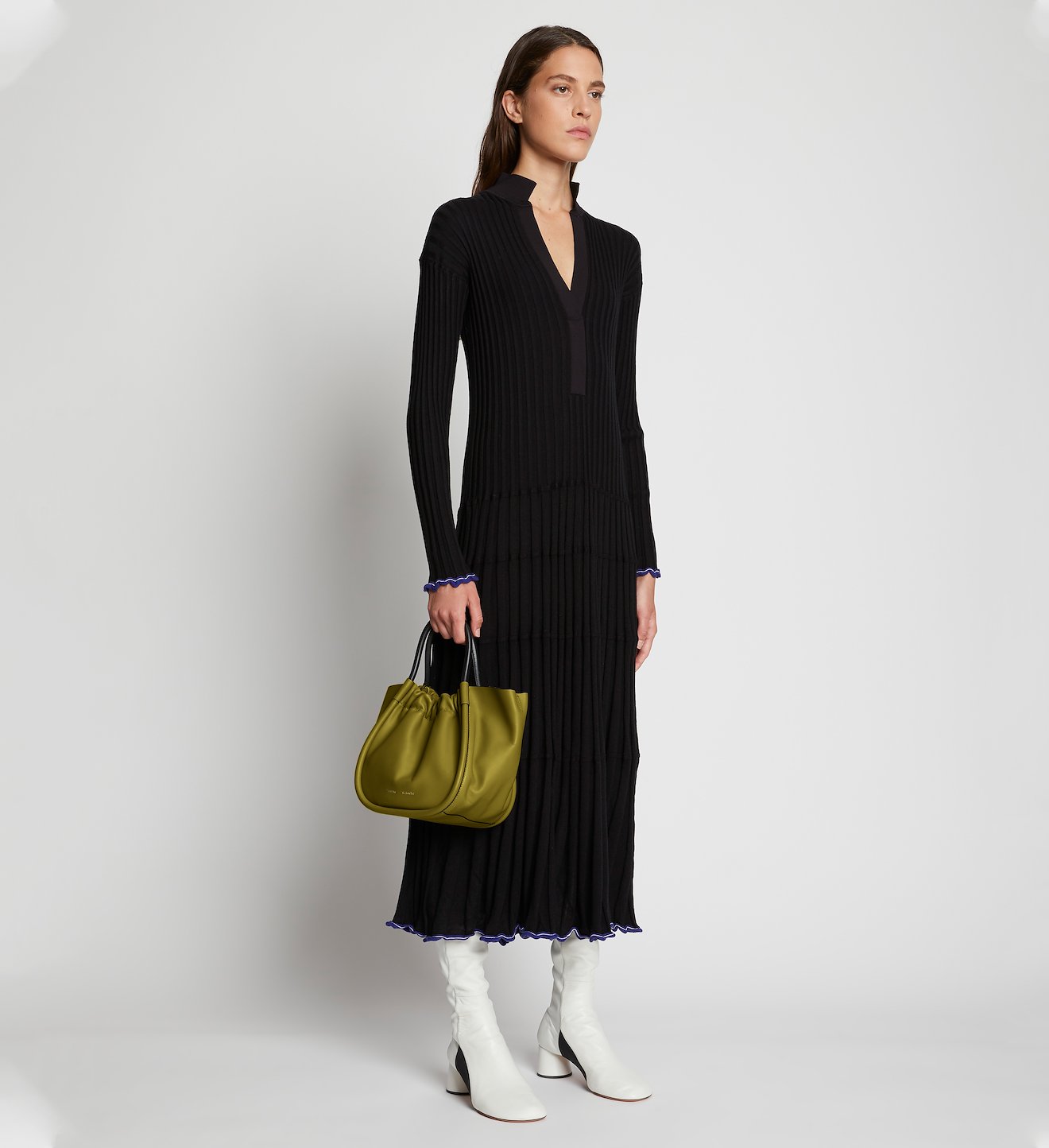 Small Ruched Crossbody Tote