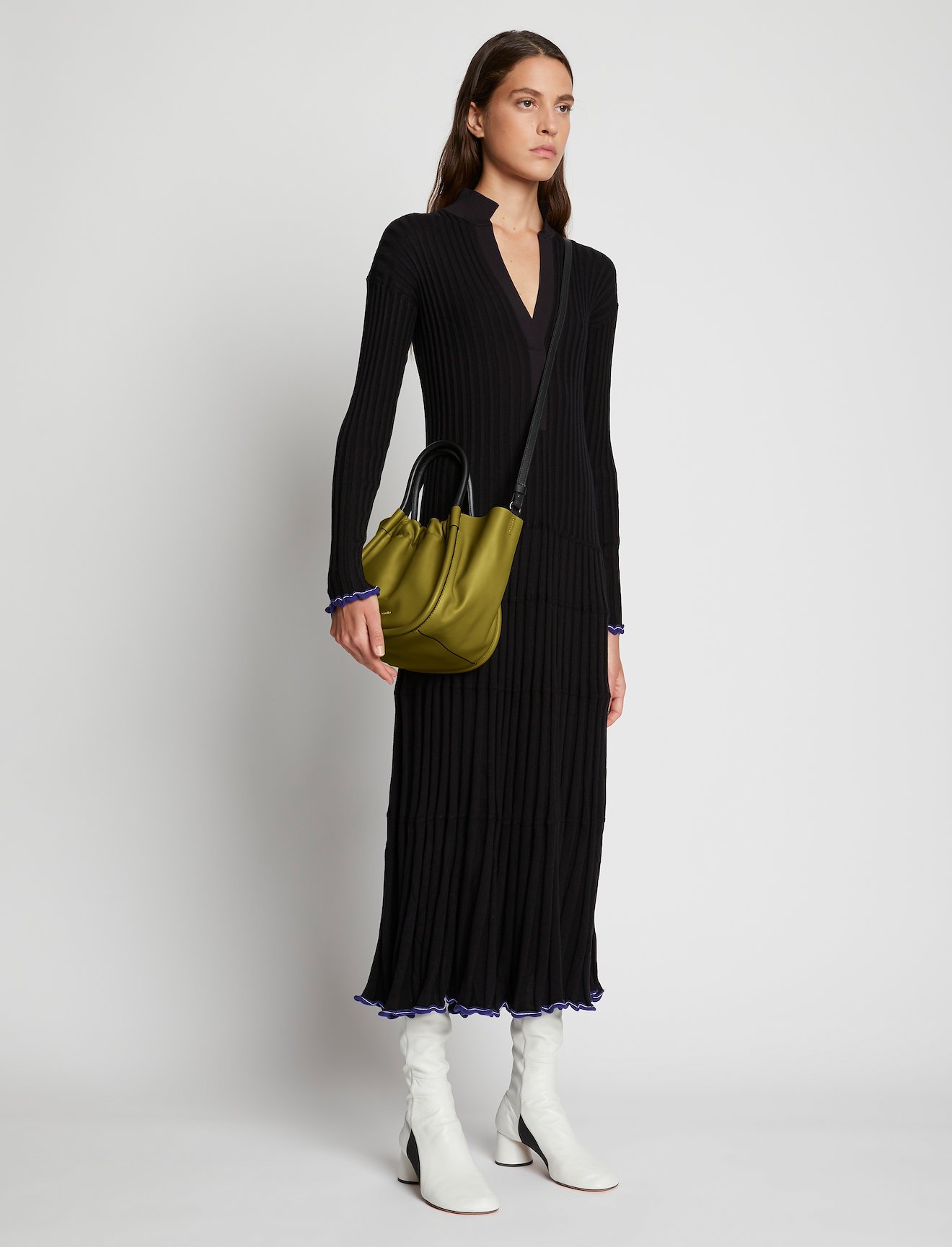 Small Ruched Crossbody Tote #1