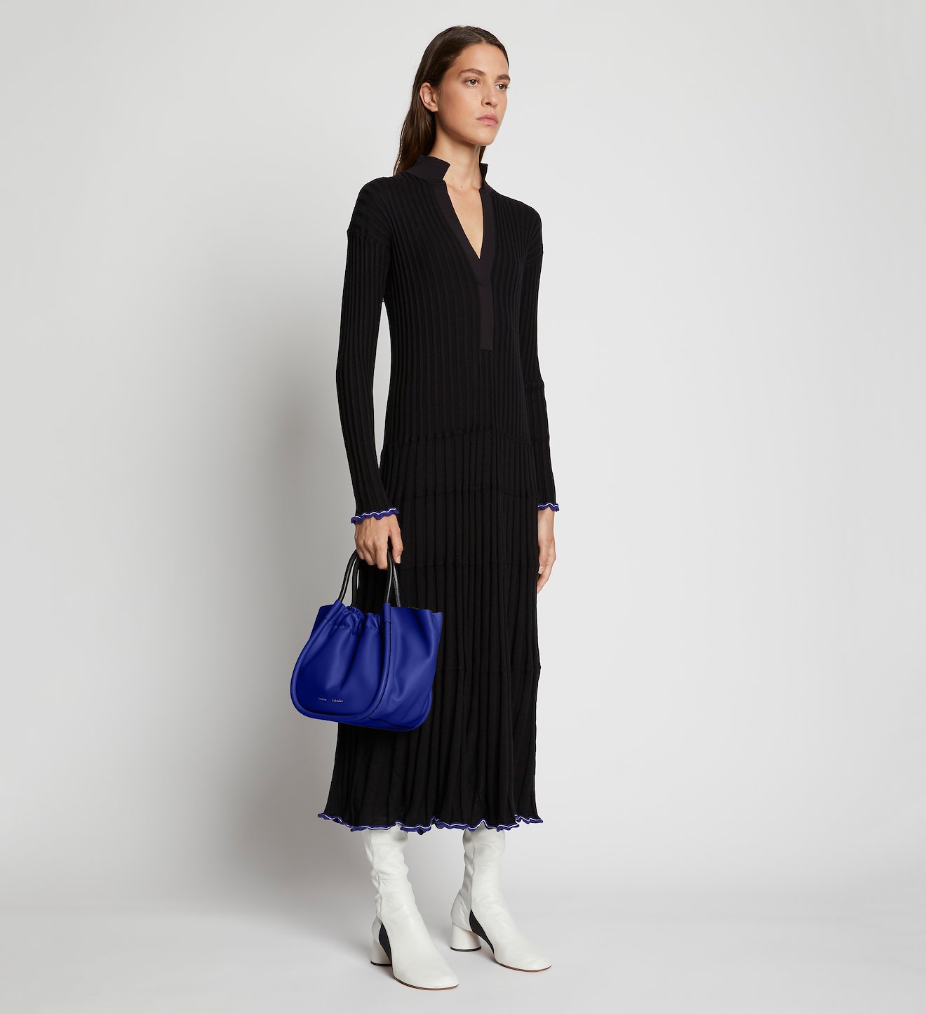 Small Ruched Crossbody Tote