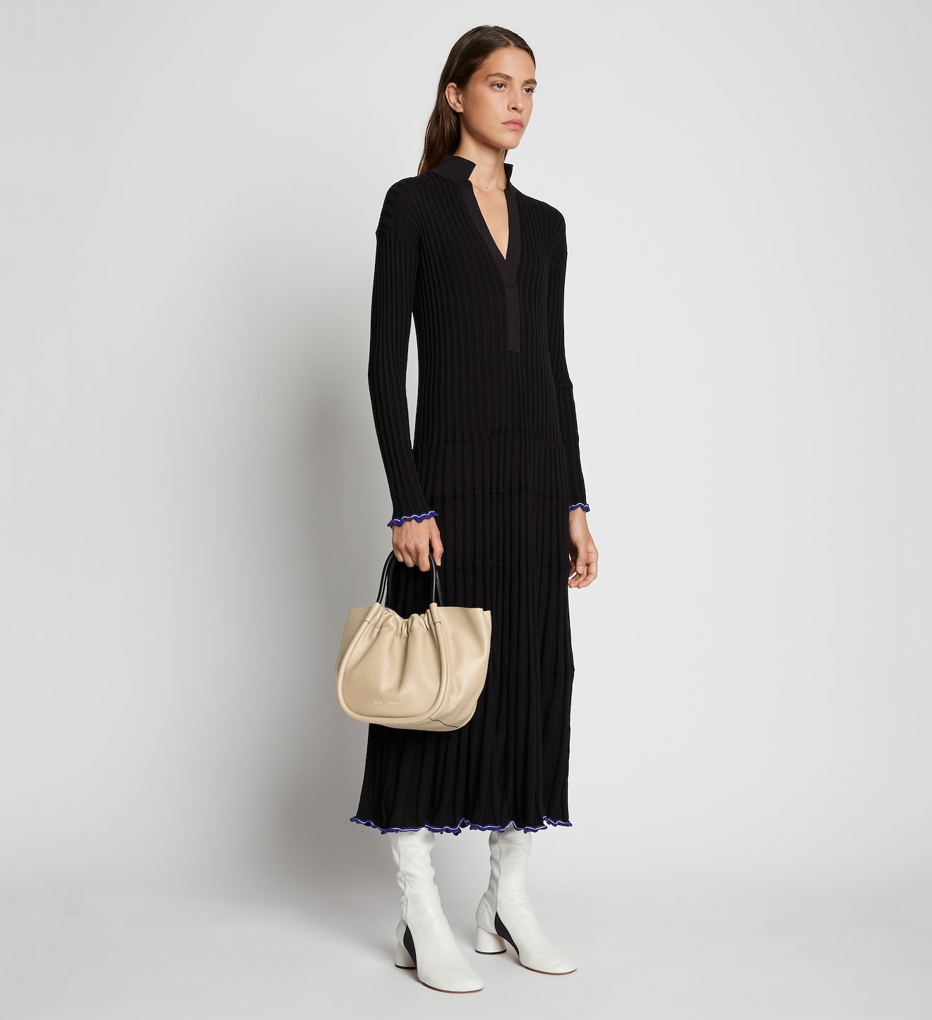 Small Ruched Crossbody Tote